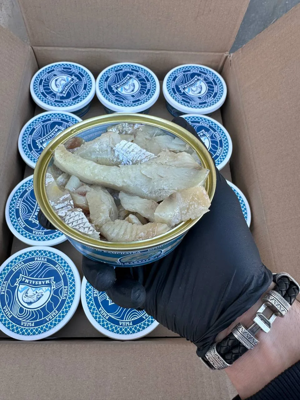 Корюшка слабосоленая филе кусочки в масле