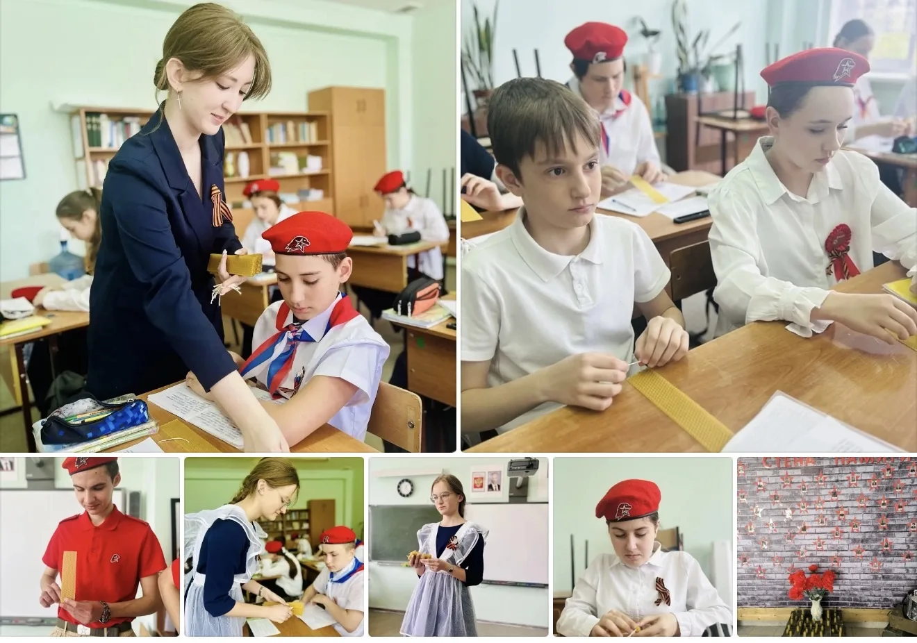 🙏🕯Свеча памяти: юнармейцы передали эстафету младшим товарищам!  📯В рамках Всероссийской акции «Свеча