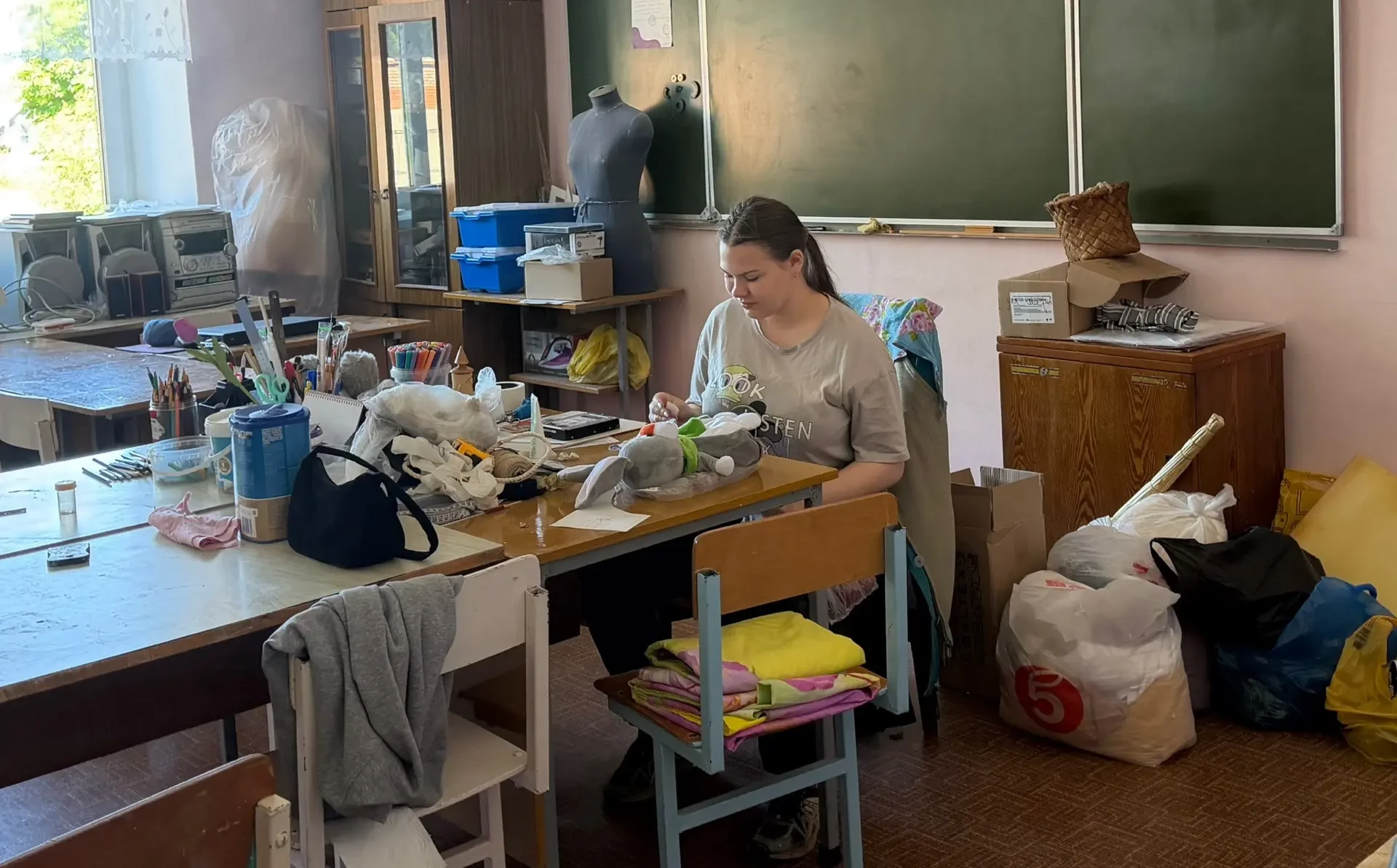 нашем лагере «трудовой десант» много работы!