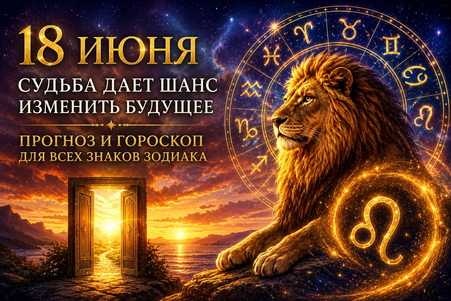 ⚡✨ 18 ИЮНЯ: СУДЬБА ДАЕТ ШАНС ИЗМЕНИТЬ БУДУЩЕЕ
Сегодня один из самых сильных и гармоничных дней этой 