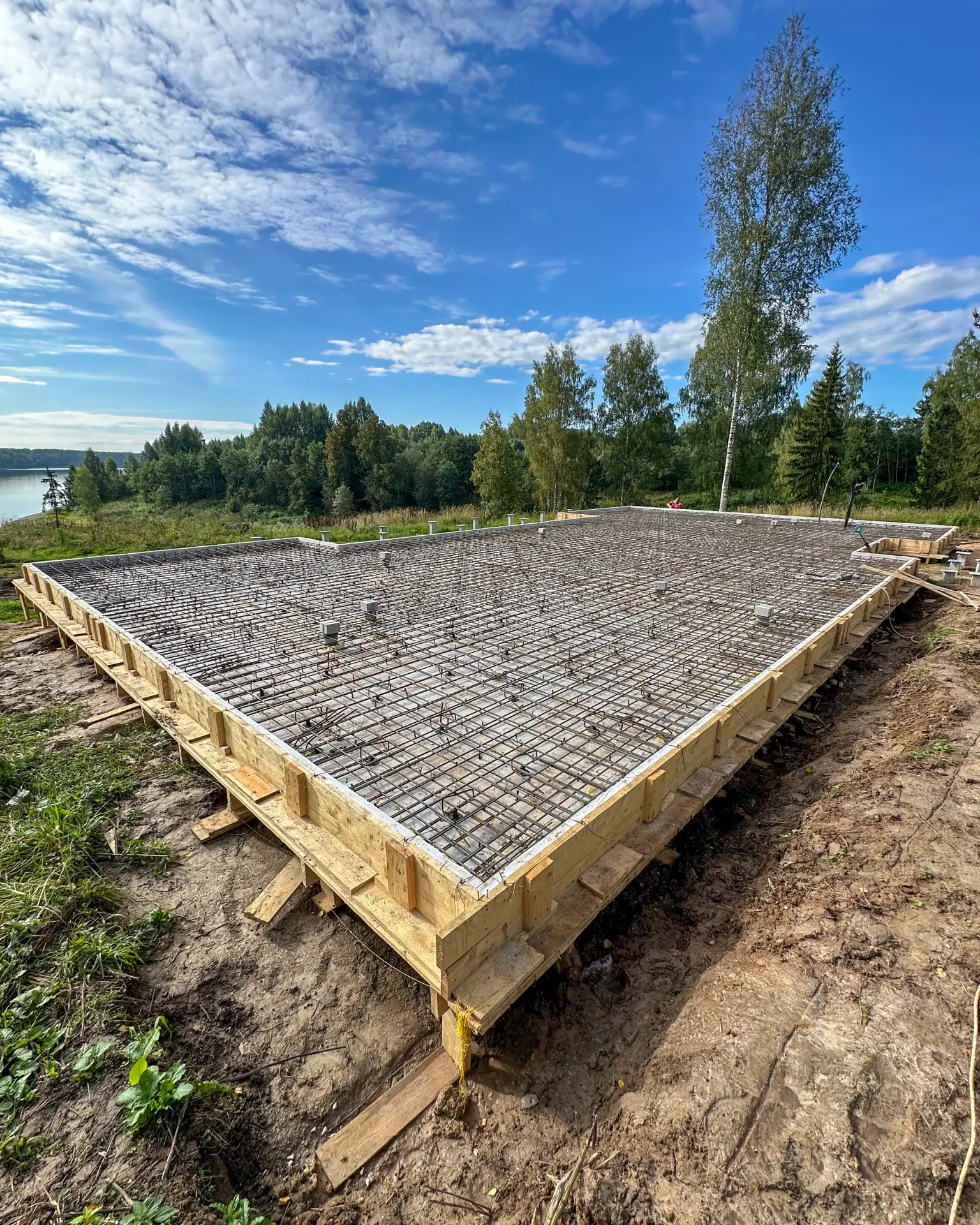 👷‍♂️ Подготовили фундамент для дома в Тверской области. Дом на основе проекта Тайгарт ...