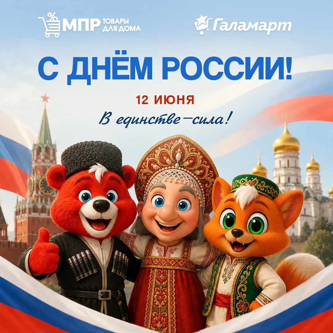 🇷🇺 С Днём России!

Пусть этот день будет наполнен улыбками и тёплыми встречами. Берегите свои трад