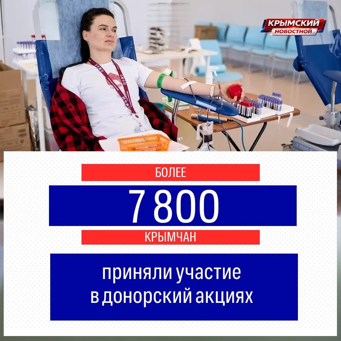 🤩Более 7800 крымчан приняли участие в донорских акциях за период с января по август 20...