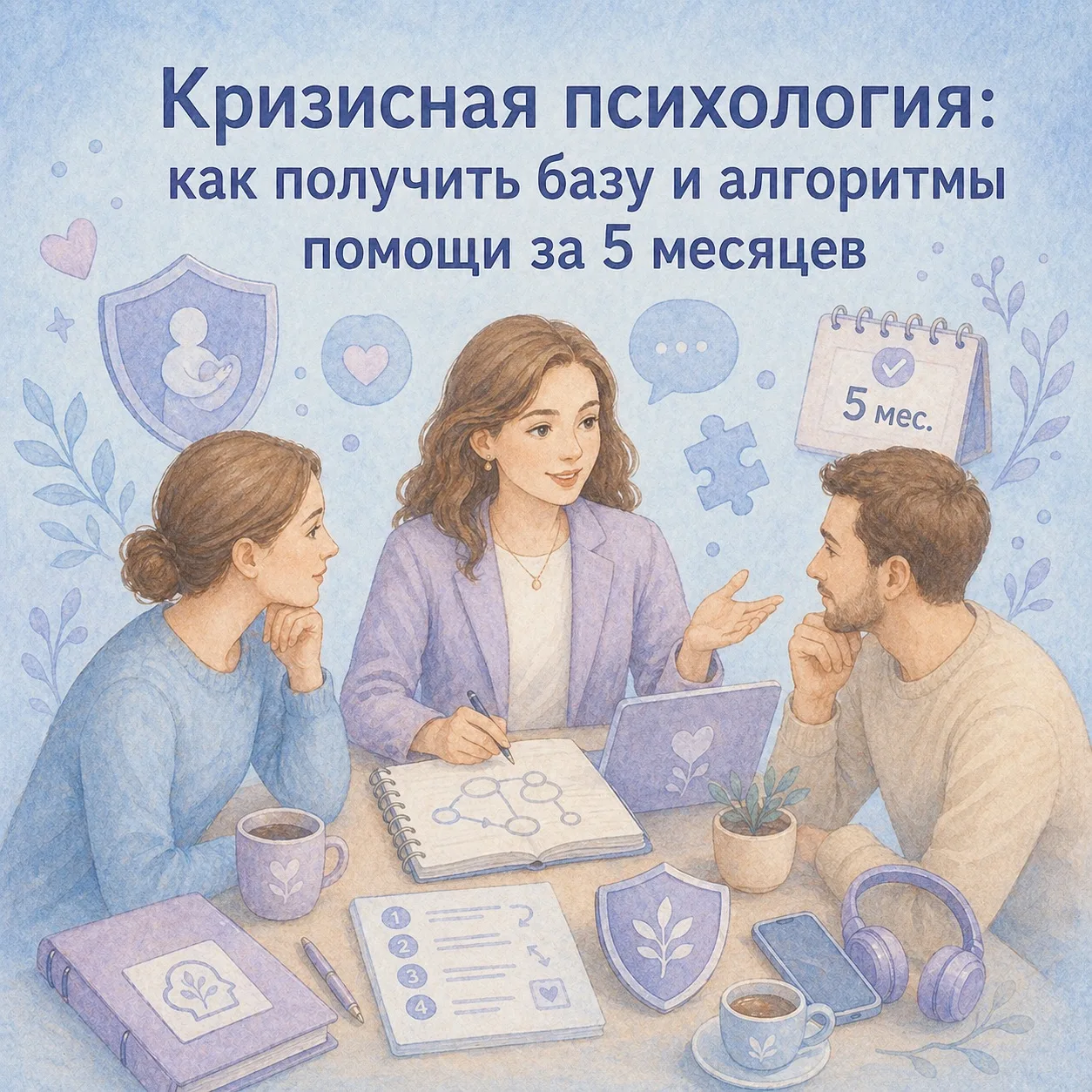 Кризисная психология: как получить базу и алгоритмы помощи за 5 месяцев ⚡