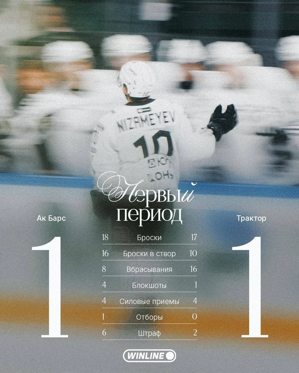 🏒 Статистика 1-го периода