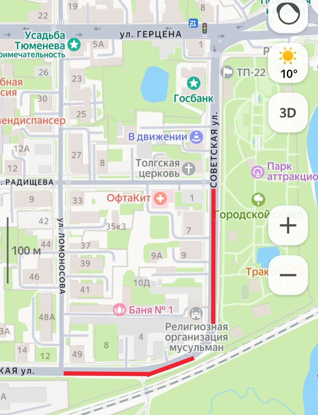 Улицу Советскую временно перекроют для празднования Курбан-байрам: