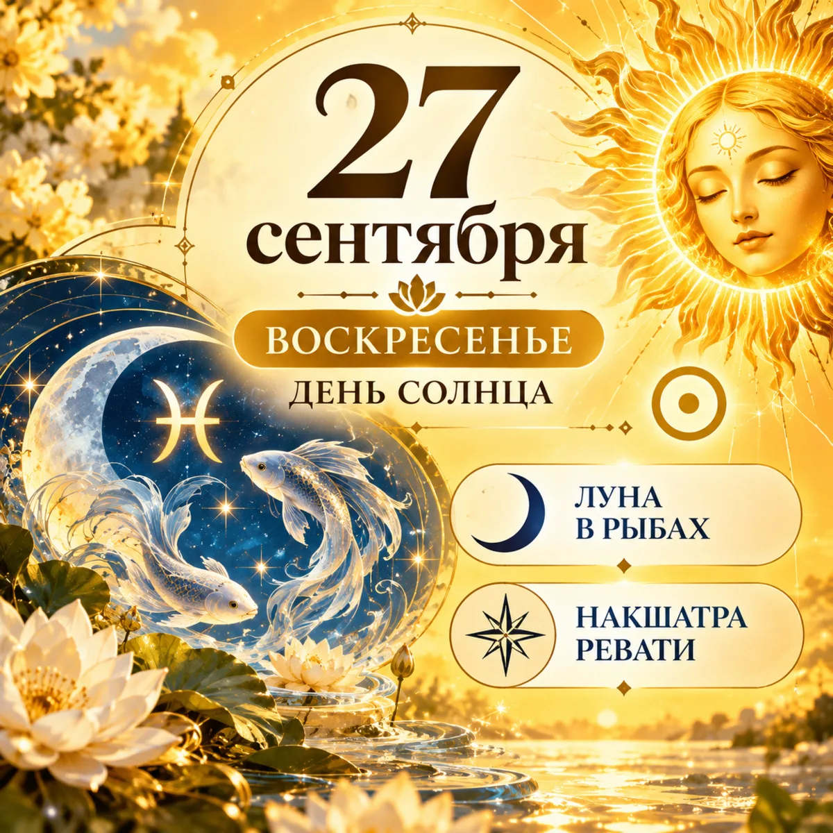 ☀️ Астрологический настрой дня | 27 сентября