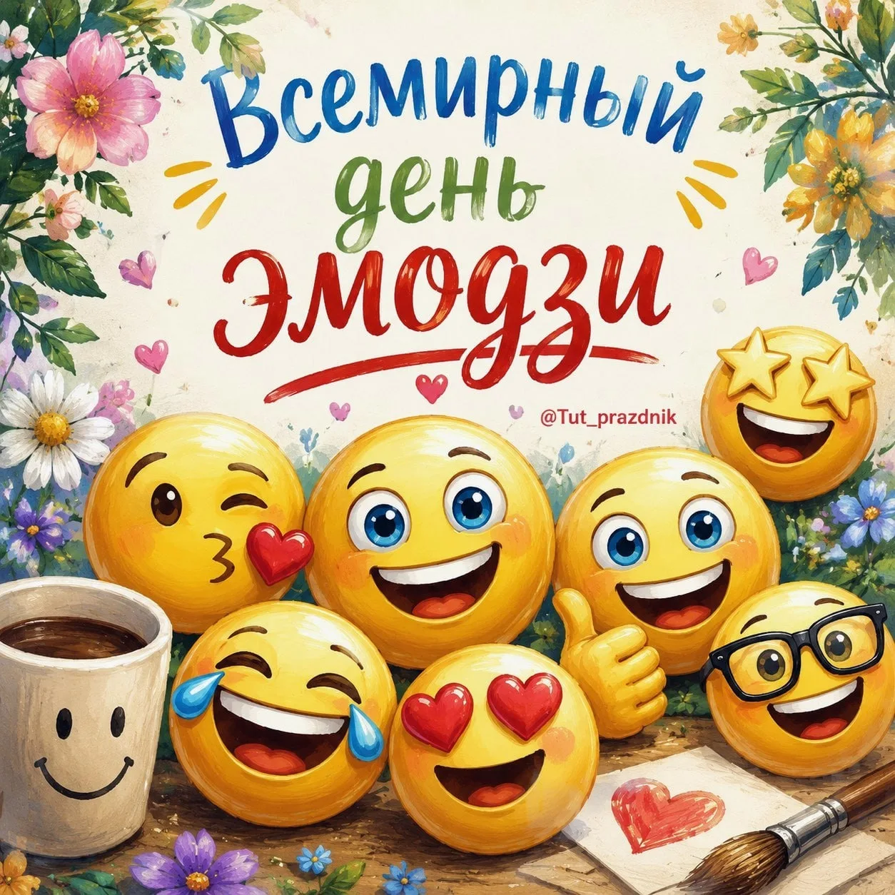 😀 17 июля — Всемирный день эмодзи 😀