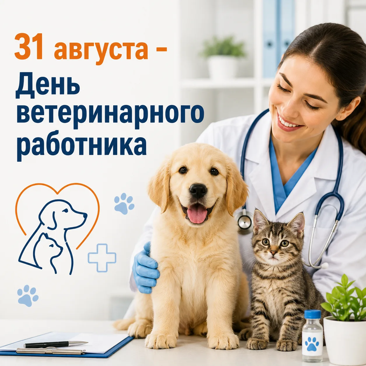 🐾 31 августа — День ветеринарного работника!