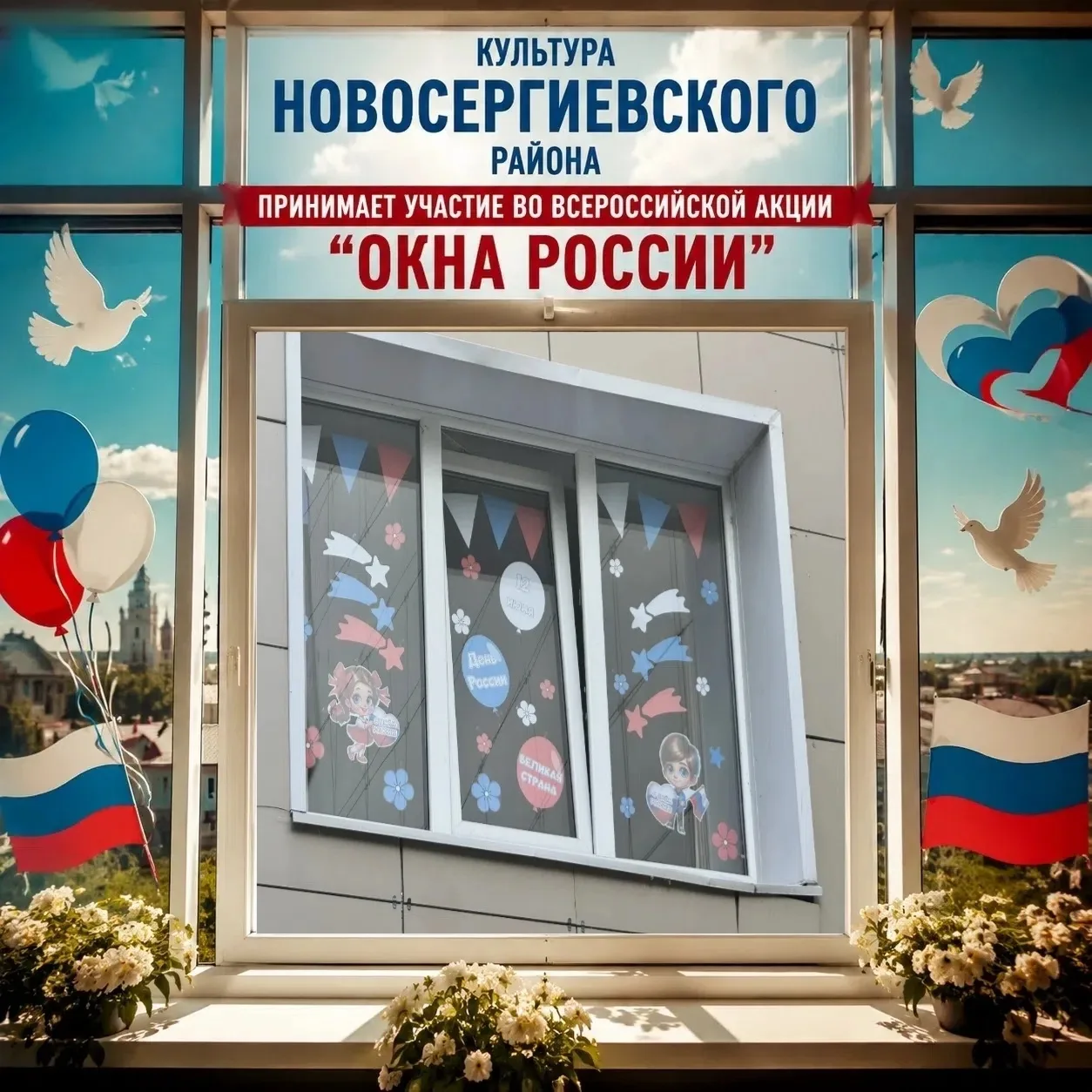 Каждый год мы с огромной радостью присоединяемся к Всероссийской акции «Окна России» – и этот год не