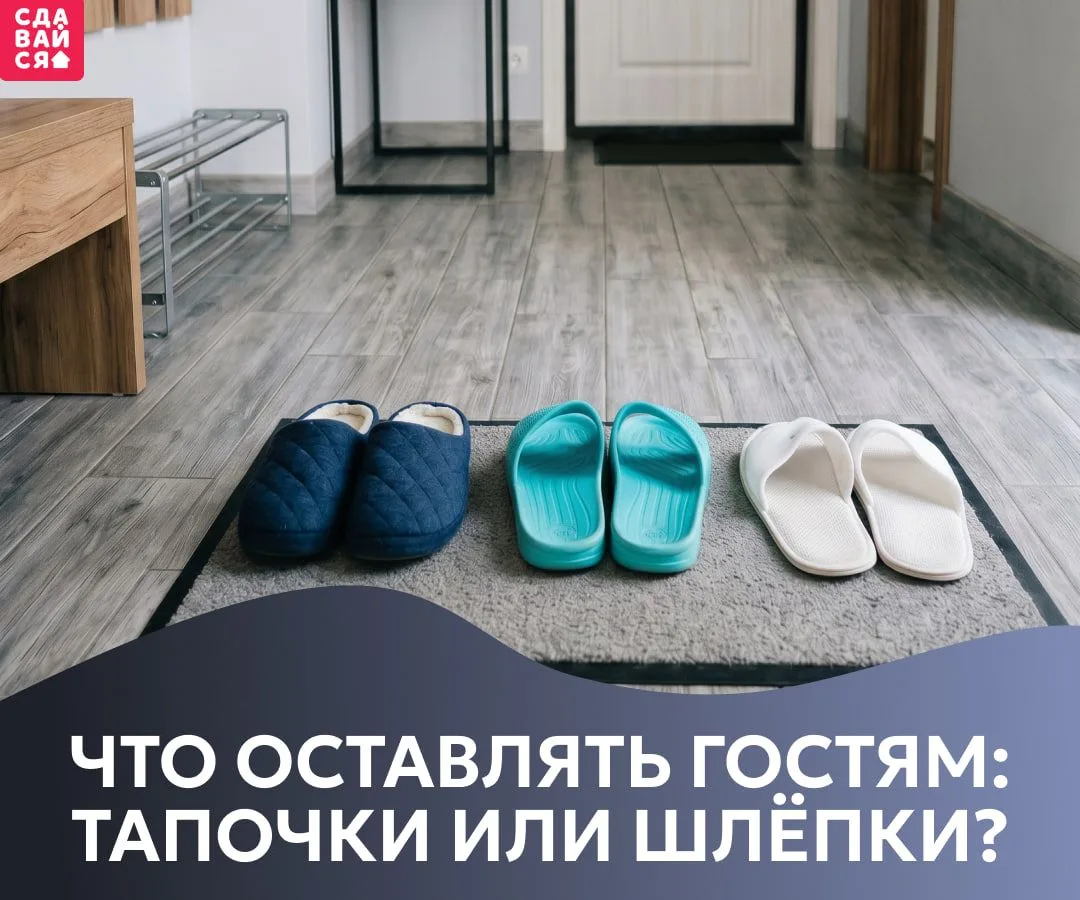 Тапочки для гостей стали нормой. Лучше предоставить людям обувь, чем потом искать следы от ног по вс