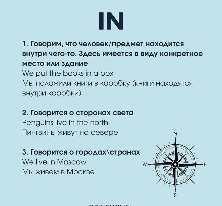 Разбираем самые важные предлоги английского 📌