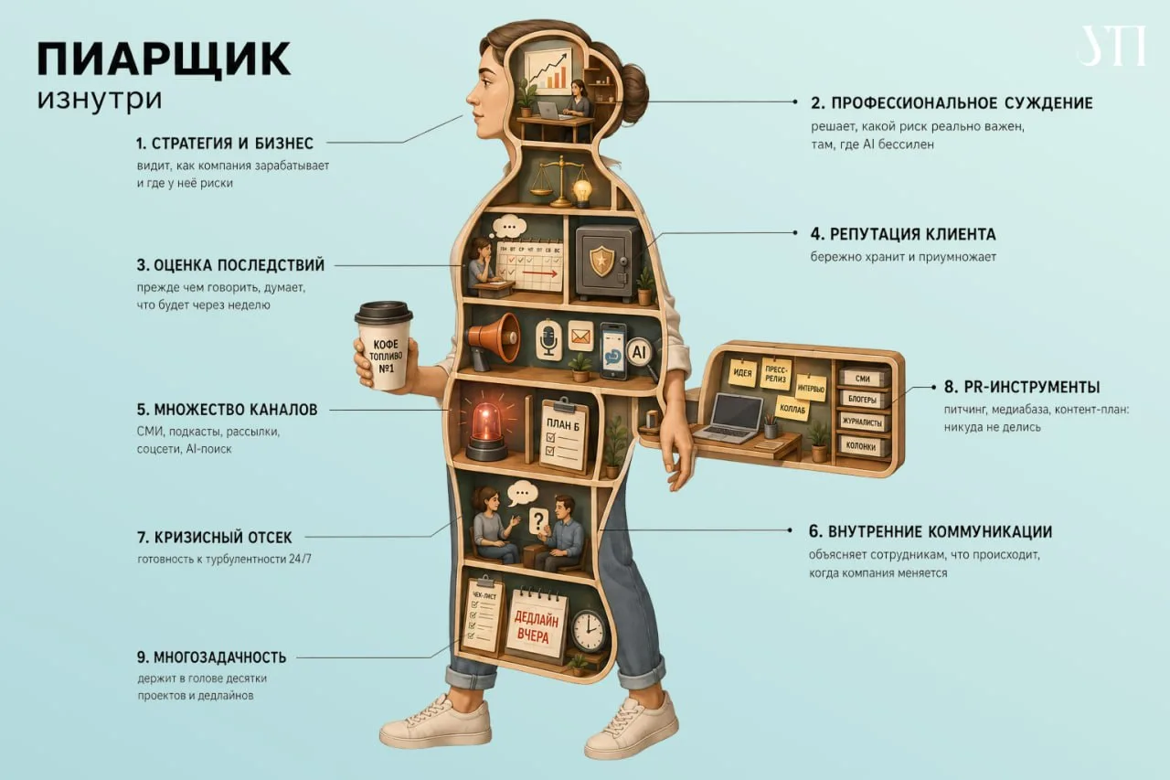 Кажется, должностная инструкция пиарщика незаметно переписывается
