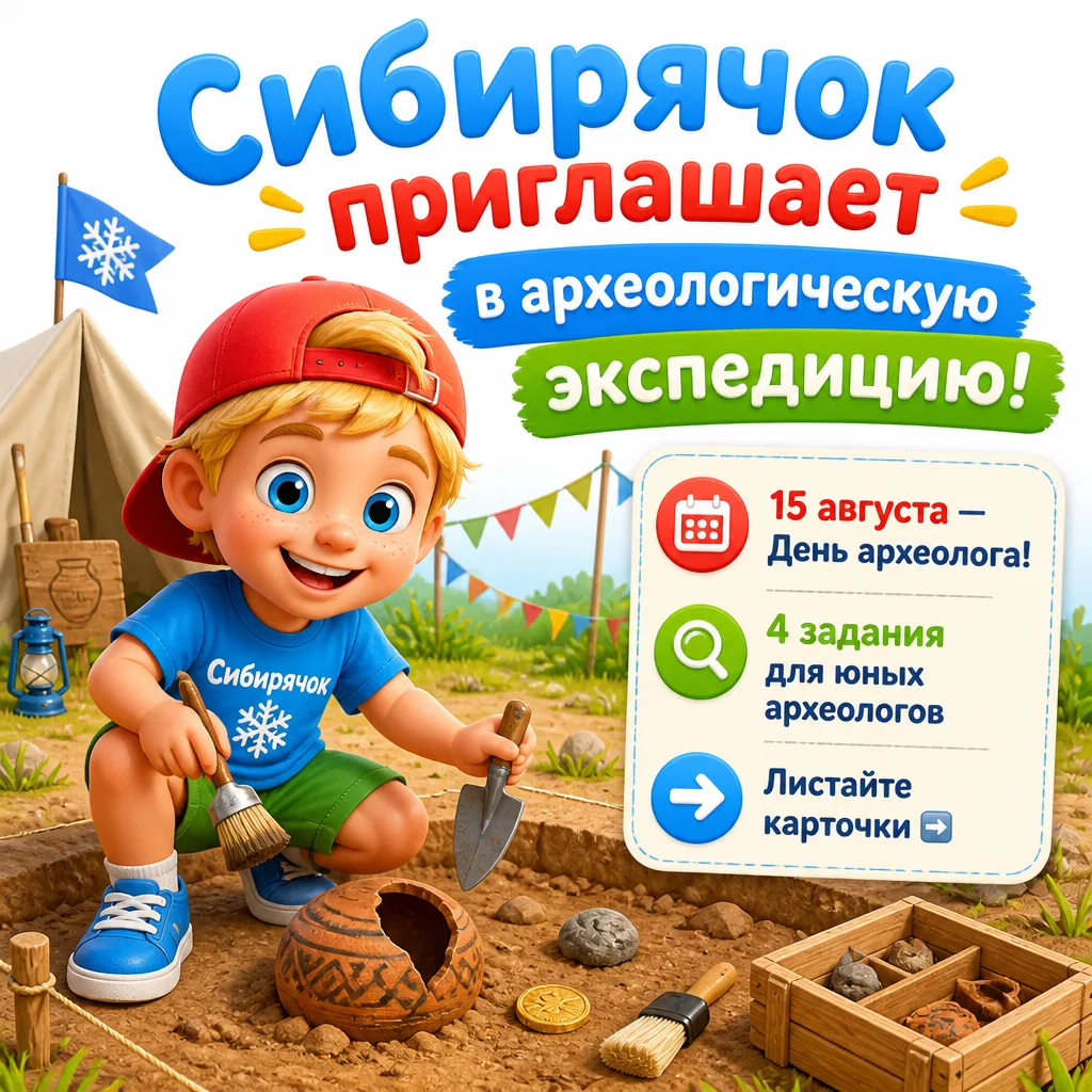 Сегодня, 15 августа, свой профессиональный праздник отмечают АРХЕОЛОГИ! 🥳