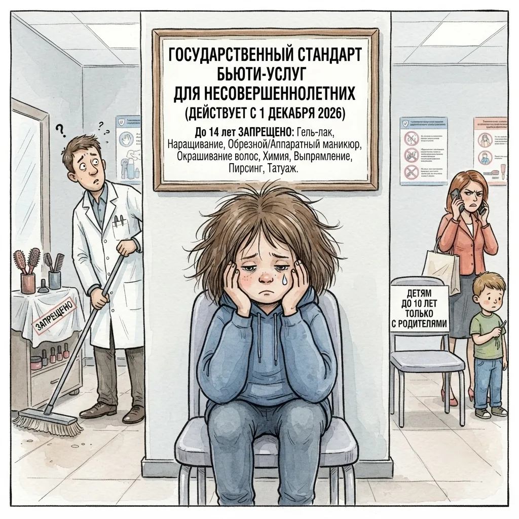 С 1 декабря 2026 — новые правила красоты для детей