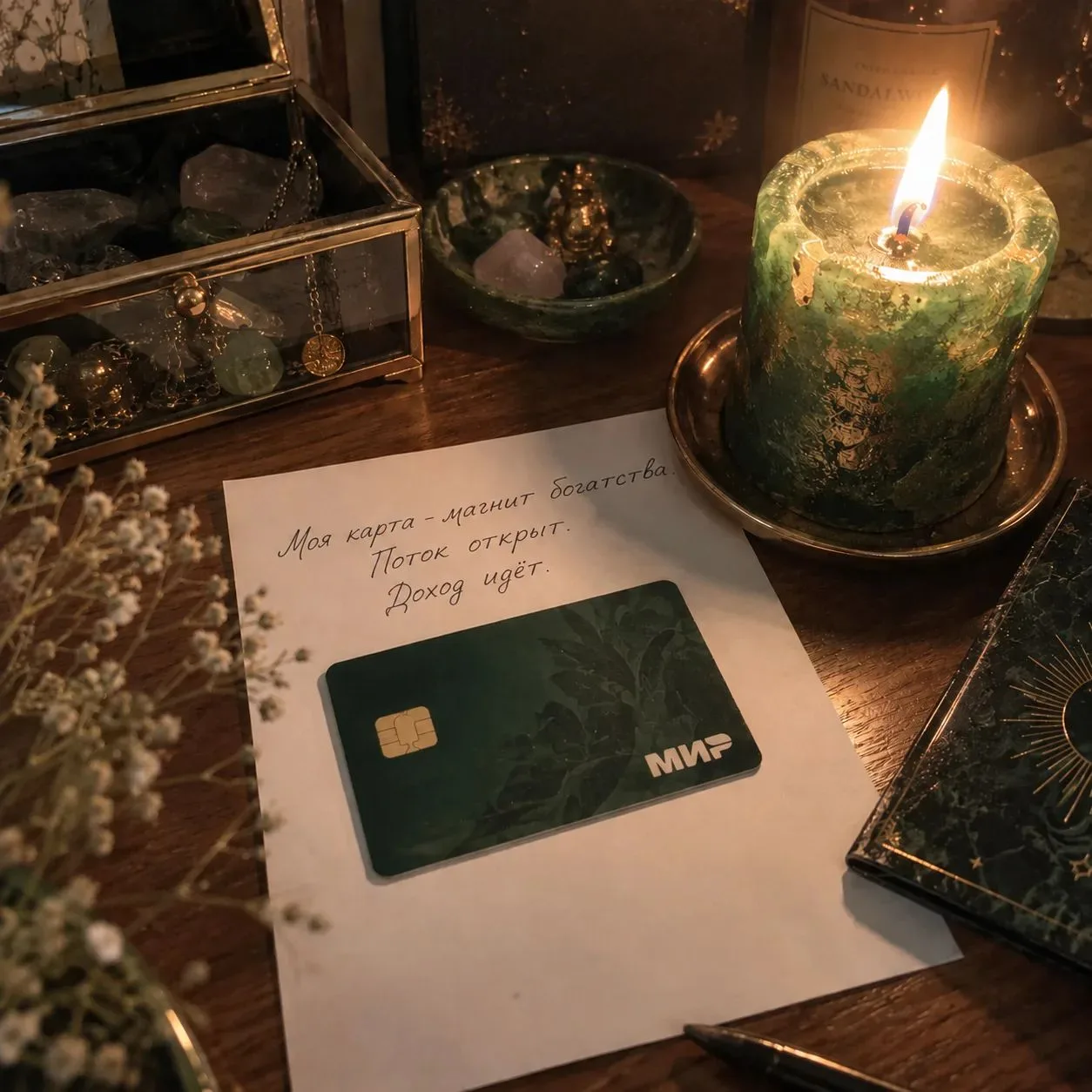 Заговор на банковскую карту для денежного потока 💳