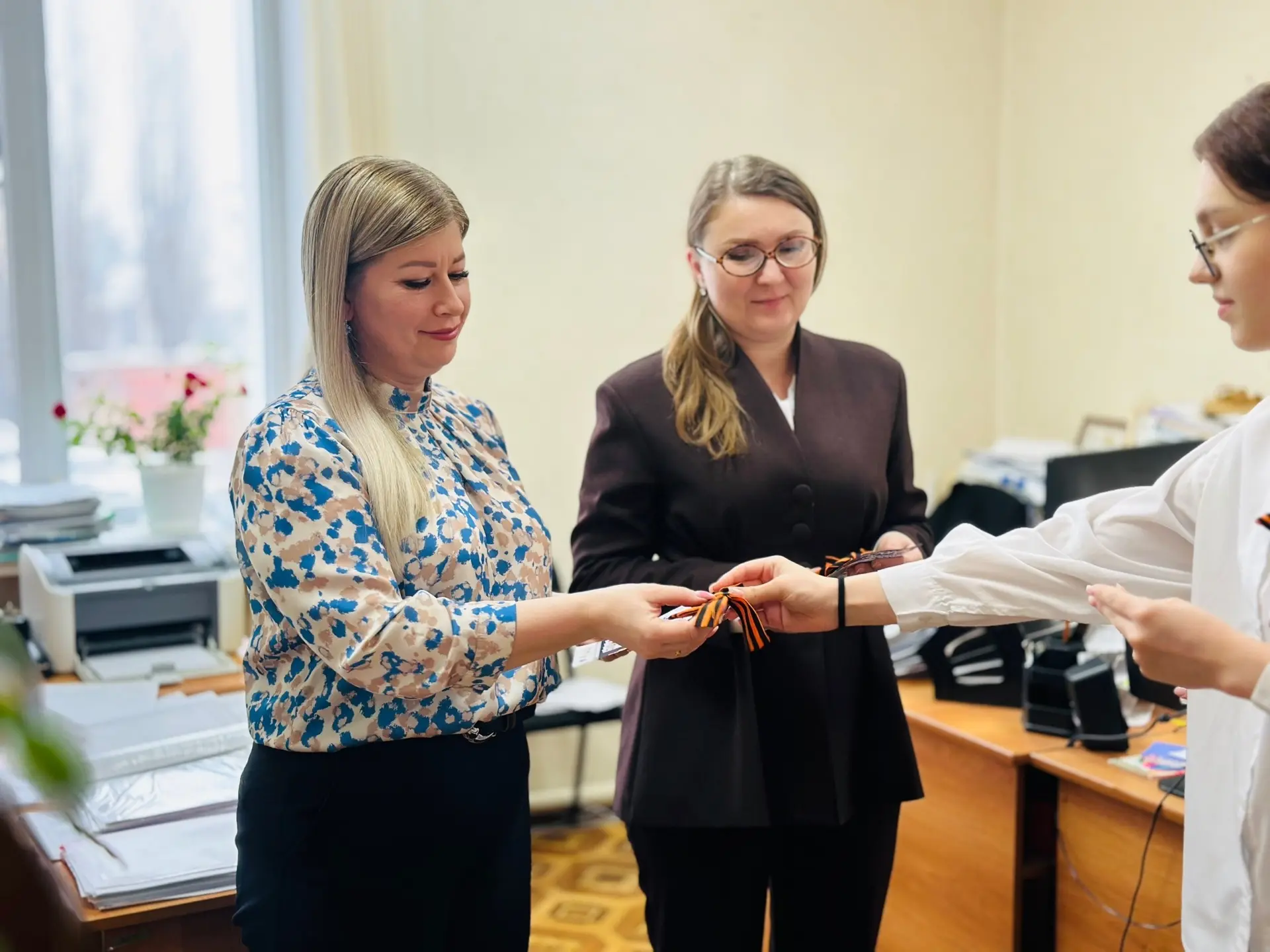 🎗24 апреля в Первомайском муниципальном округе стартовала акция «Георгиевская ленточка, которая ежег