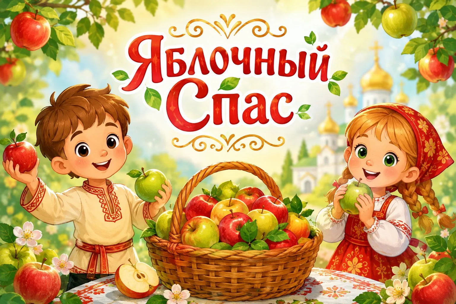 В детском саду отметили Яблочный Спас.