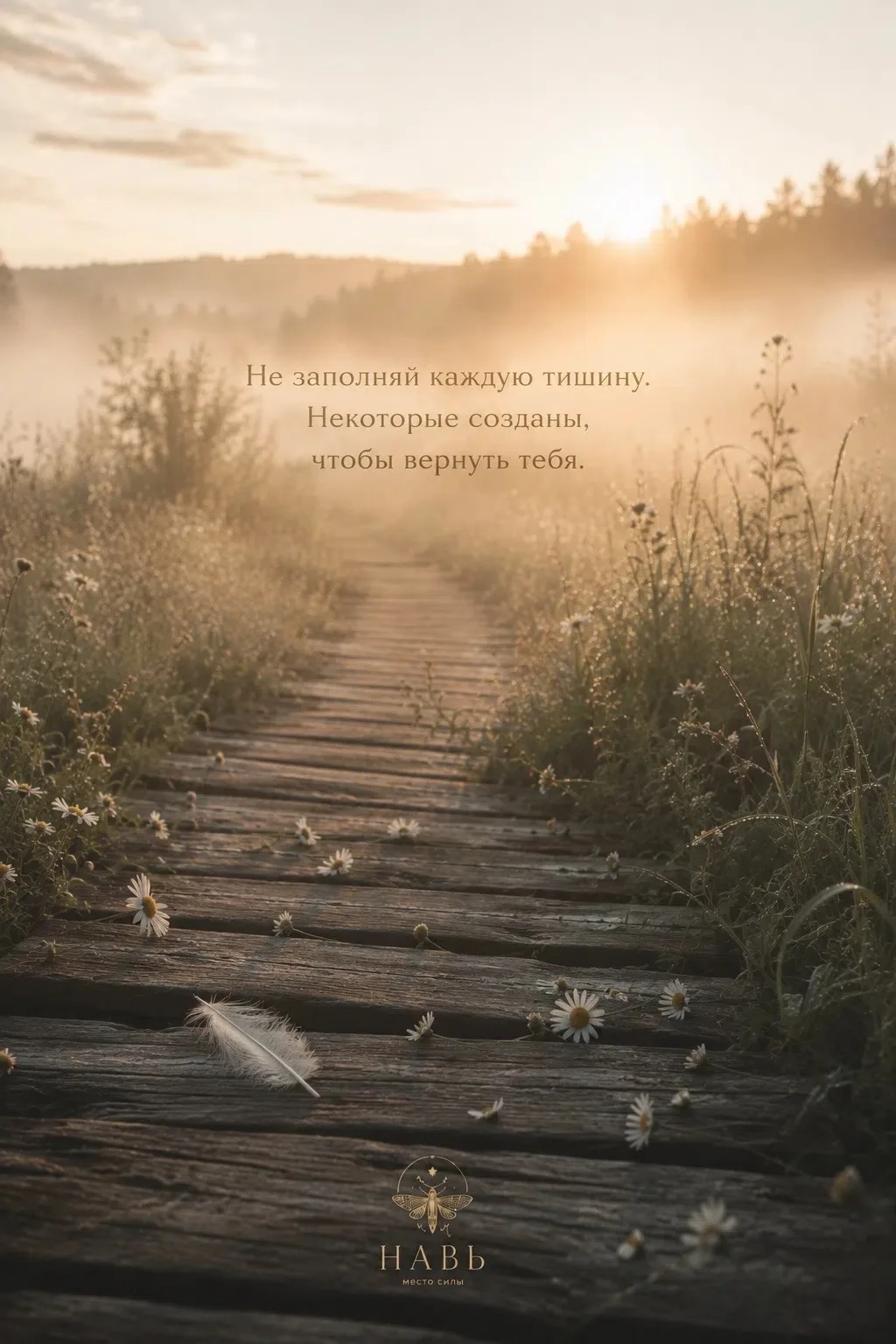 Иногда кажется, что тишина ничего не делает.
Но именно она возвращает дыхание.
Именно она помогает у