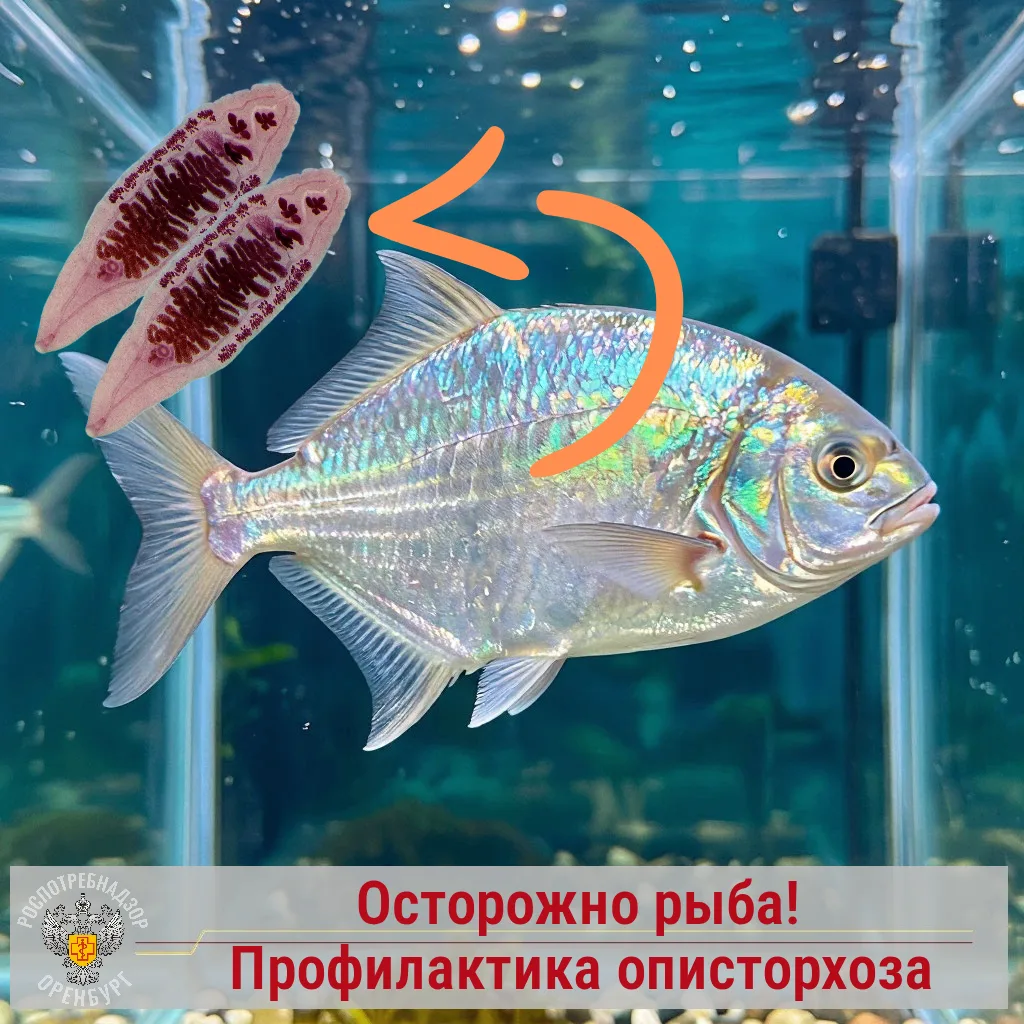 🪱Описторхоз - один из наиболее распространённых биогельминтозов в Оренбургской области. Поражает пр
