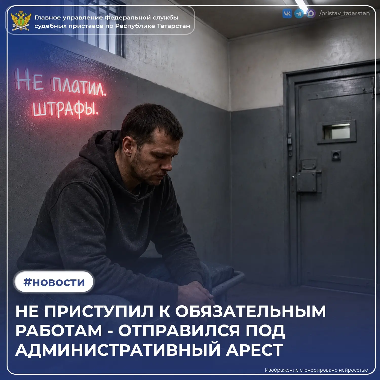 Мужчина в Мамадышском районе нарушал требование административного надзора, что послужил...