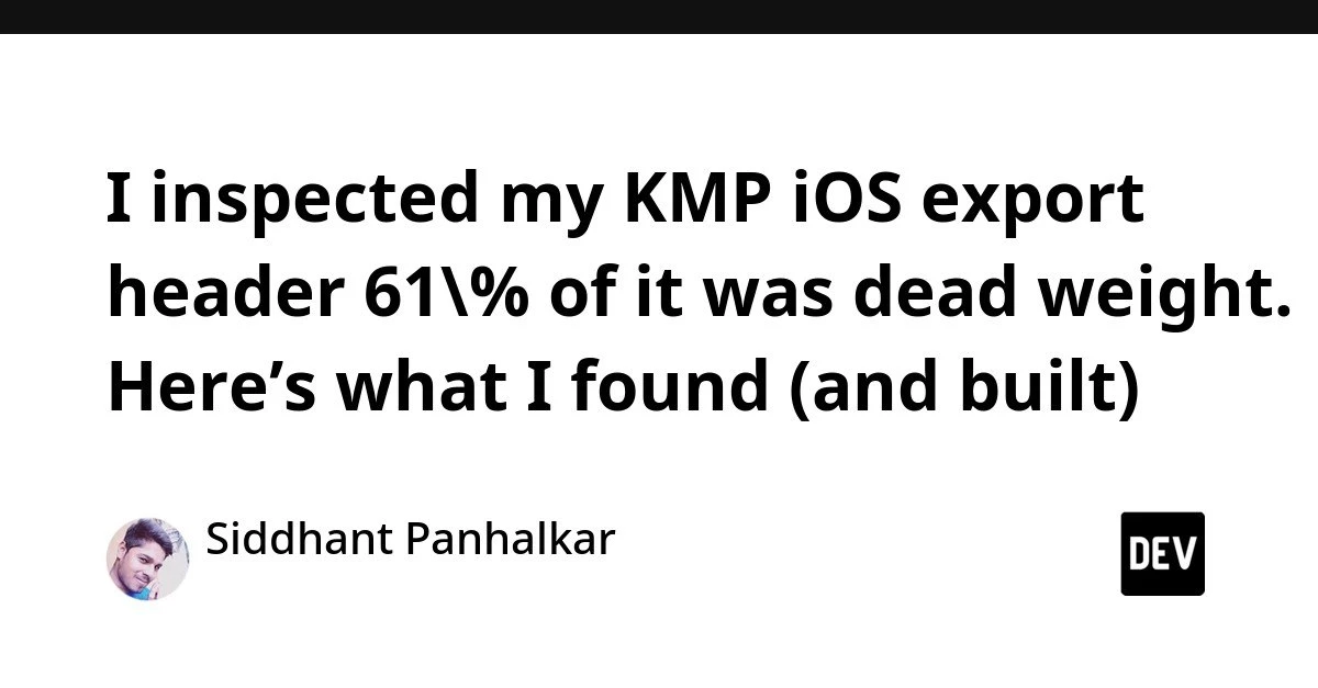 61% того, что KMP-модуль отдаёт в iOS, никто не вызывает