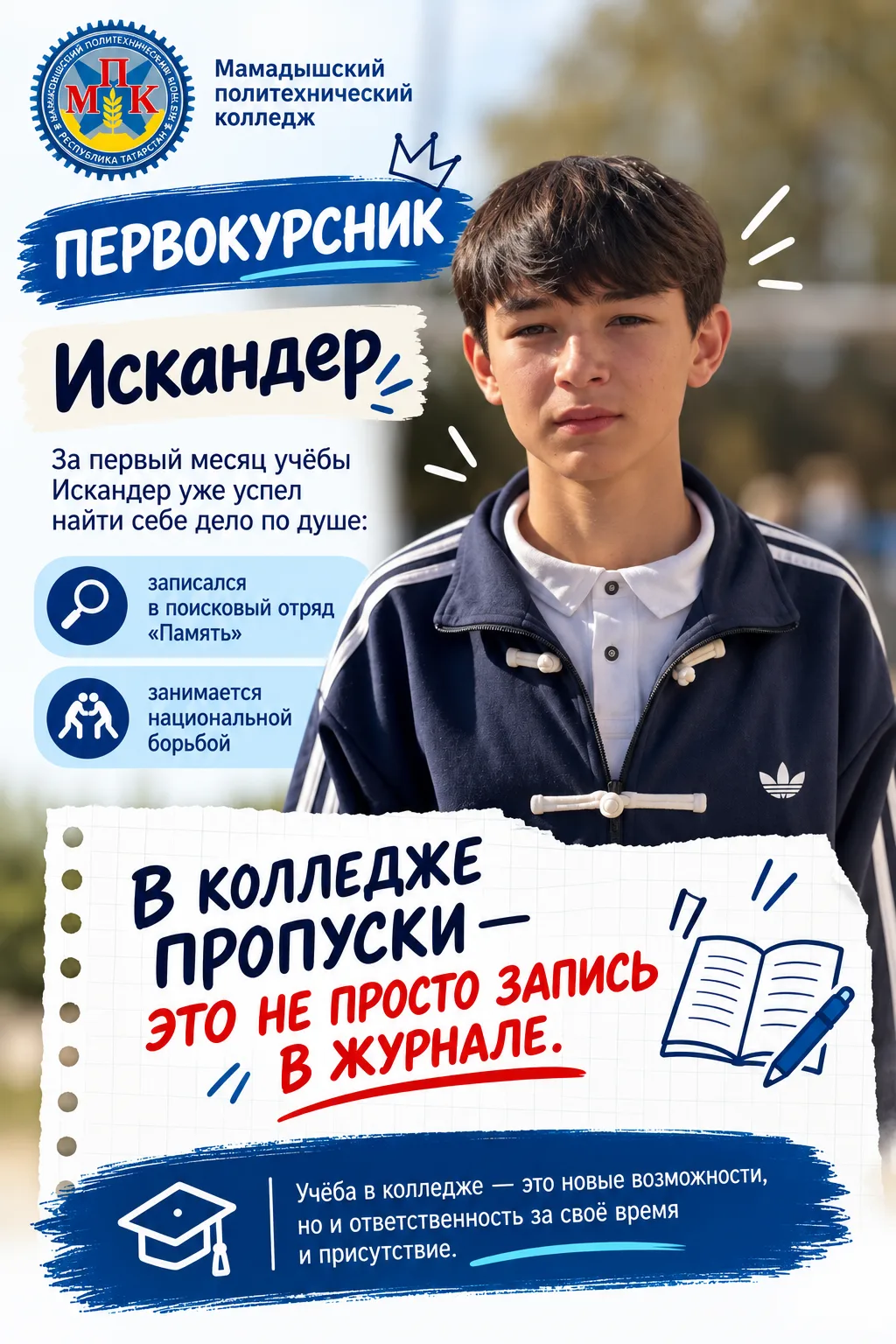 Мы продолжаем нашу рубрику «Первокурсник» и рассказываем, как наши ребята адаптируются ...