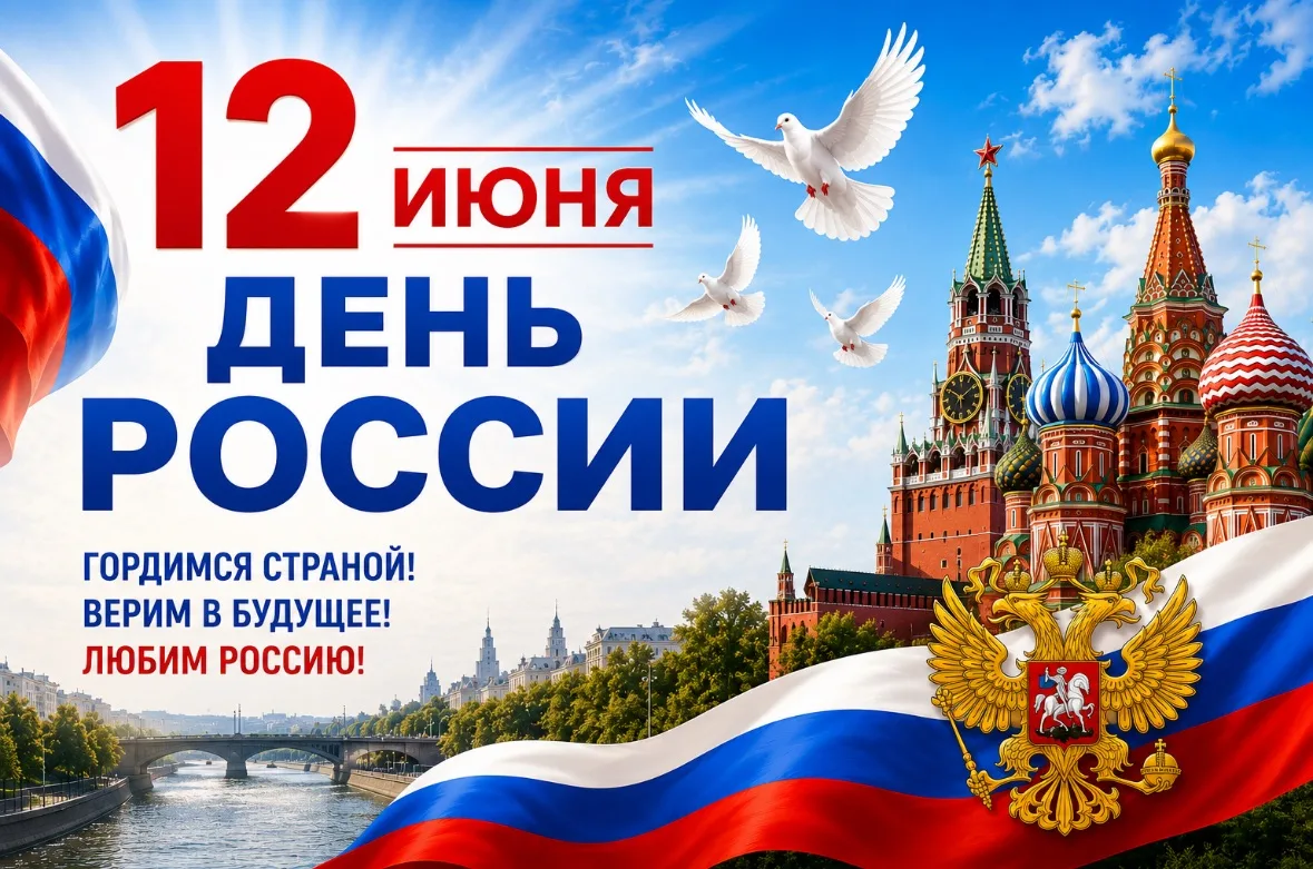 Поздравляем с главным государственным праздником — Днём России! С Днём нашей великой страны! Россия 