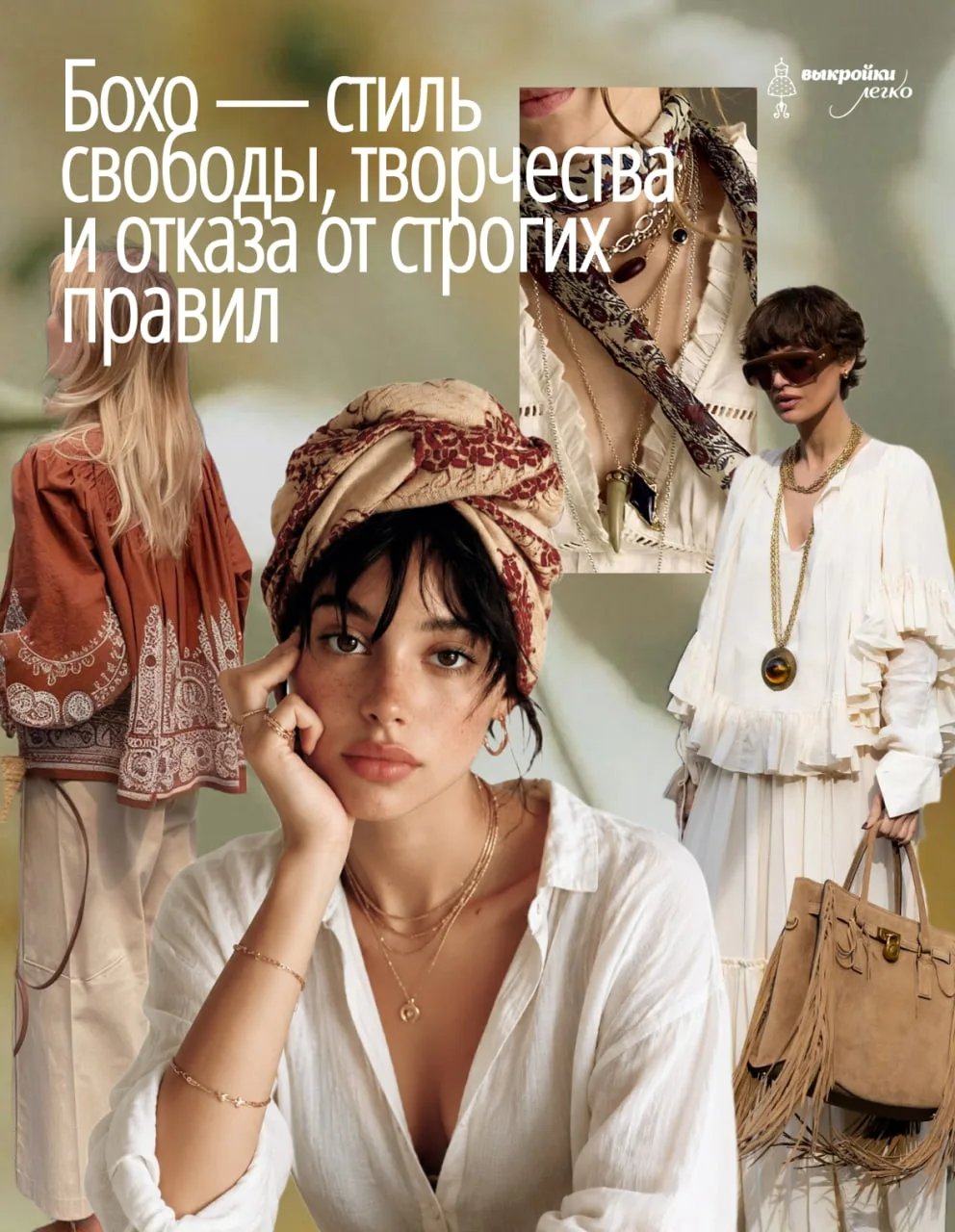 Стиль бохо – вдохновение для нашей новой коллекции выкроек

У нас скоро выйдет новая коллекция выкро