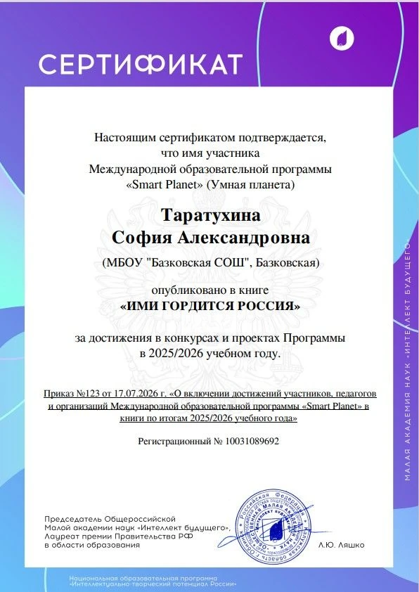 Ими гордится Россия