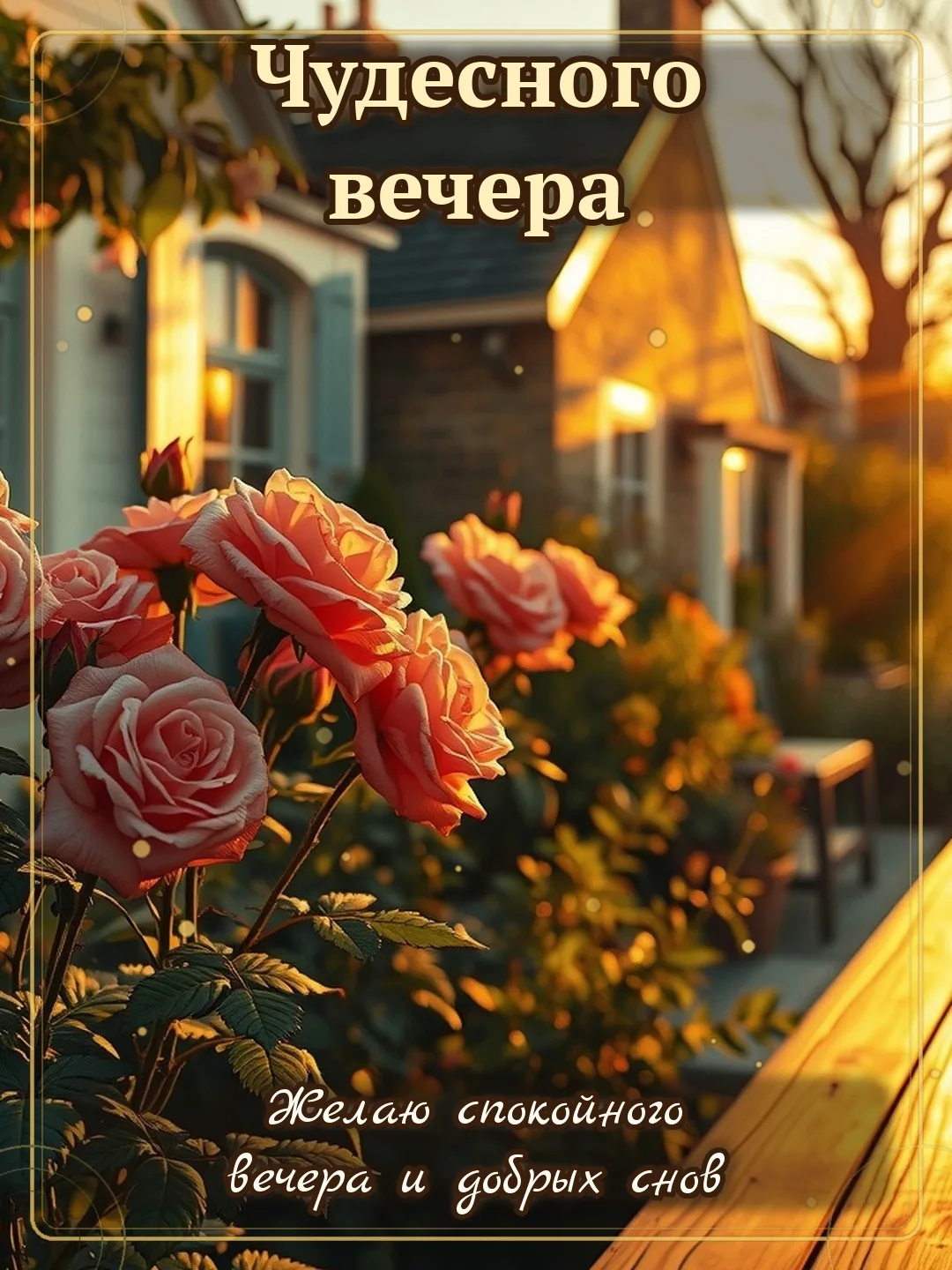 🌇 Чудесного вечера! Желаю спокойного вечера и добрых снов.