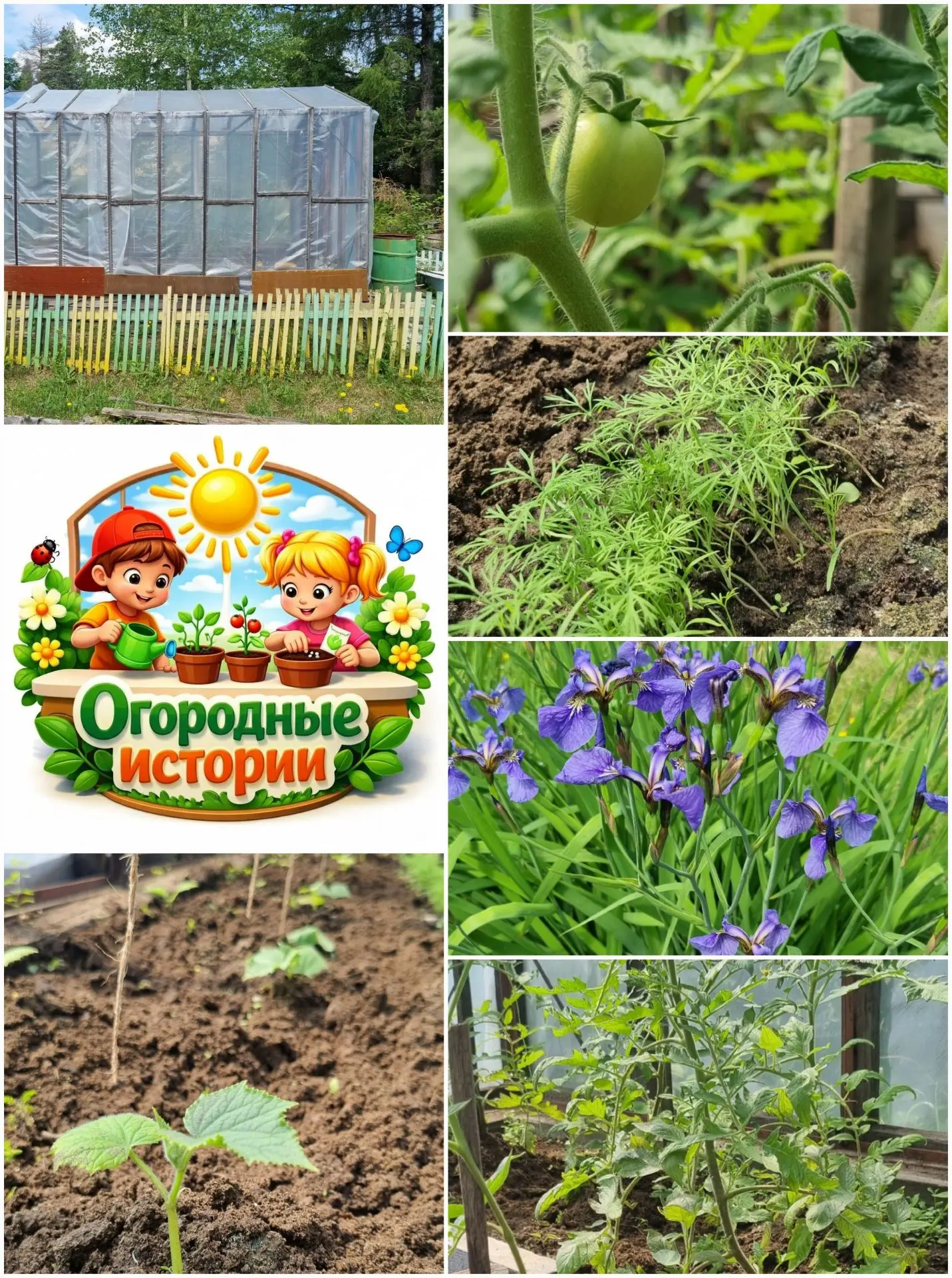 Продолжение следует... Огородной истории! 🌿

Этим летом наша теплица превратилась в настоящий зелен