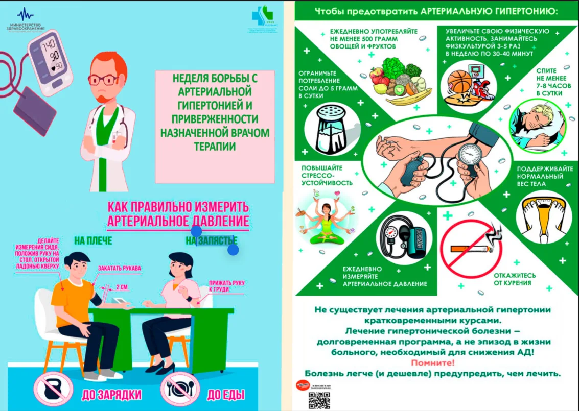 С 11 по 17 мая в нашей республике проходит «Неделя борьбы с артериальной гипертонией и ...