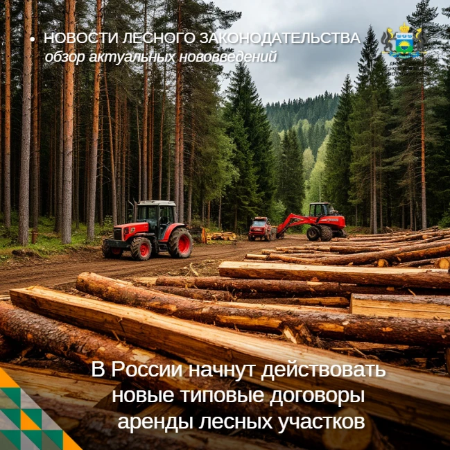 🌲 С 1 сентября 2026 года в России начнут действовать новые типовые договоры аренды лес...