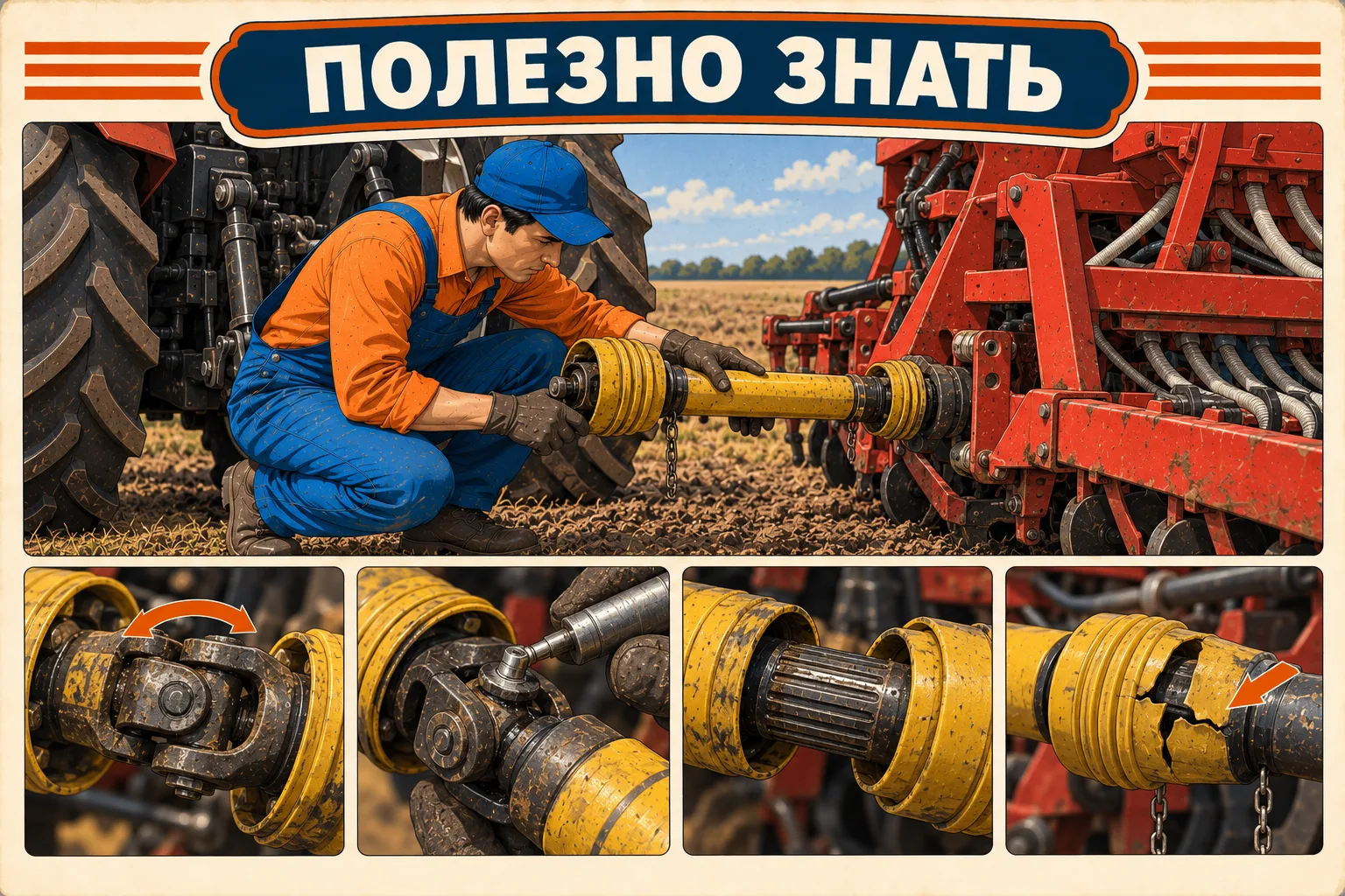 Техника работает на посевной? Проверь кардан до выхода в поле