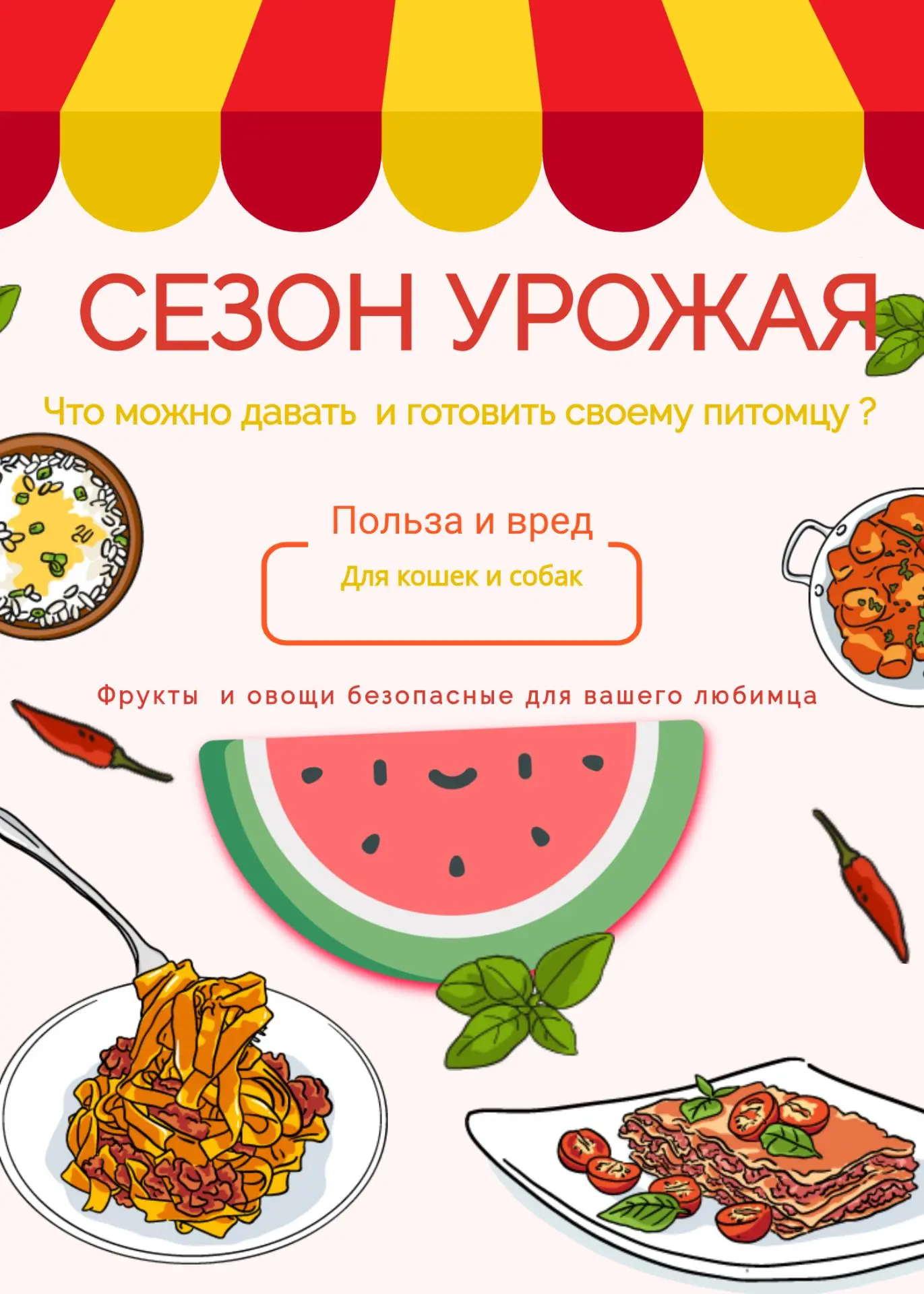 🍂 Осень — рай для холодильника и испытание для питомцев. Они смотрят на ваши корзинки ...