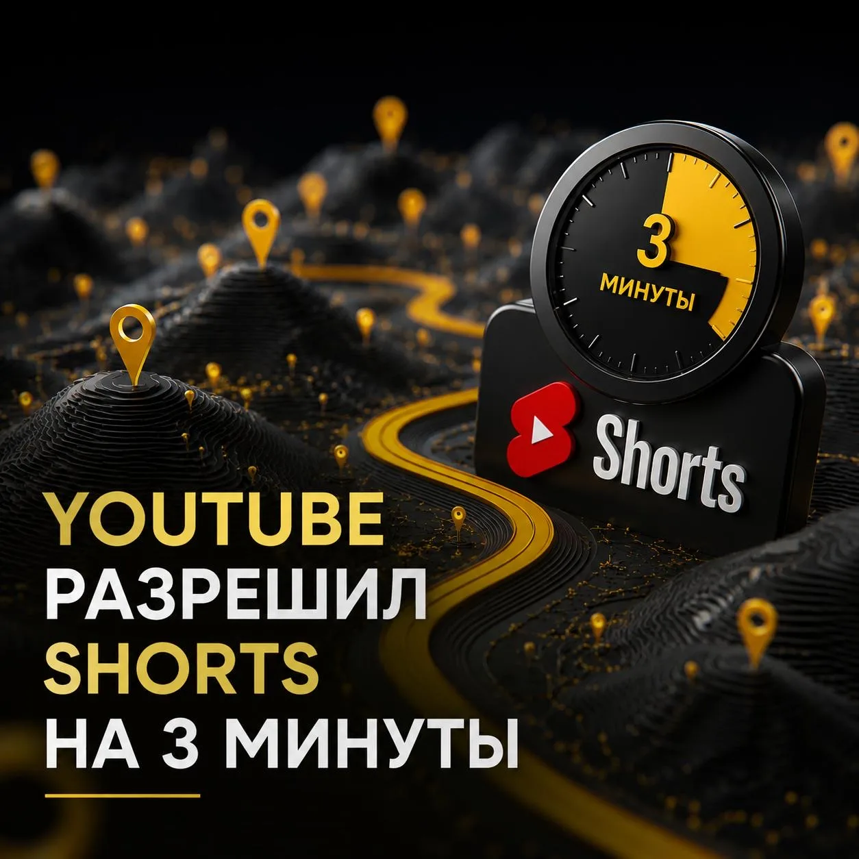 YouTube разрешил Shorts на 3 минуты.