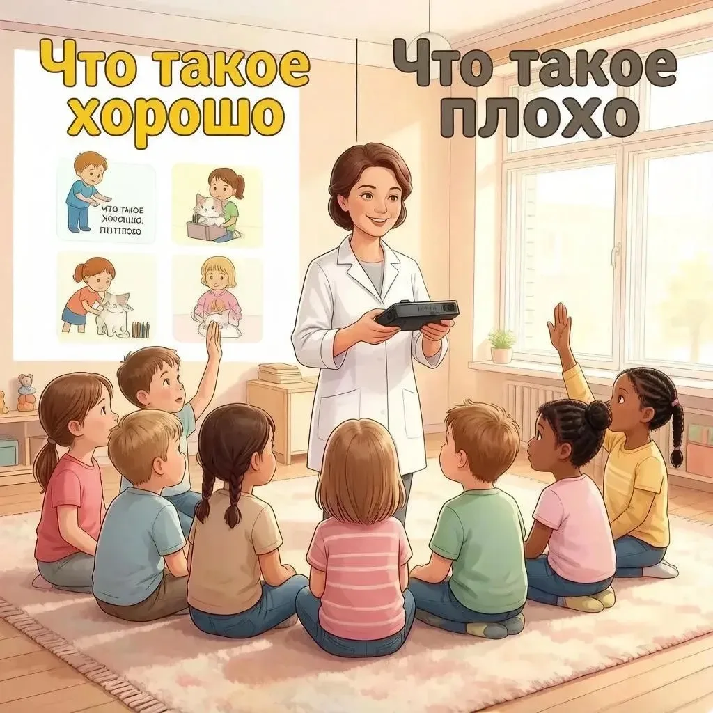 👩‍⚕️ Как медсестра детского сада научила детей различать добро и зло: опыт проведения презентации «