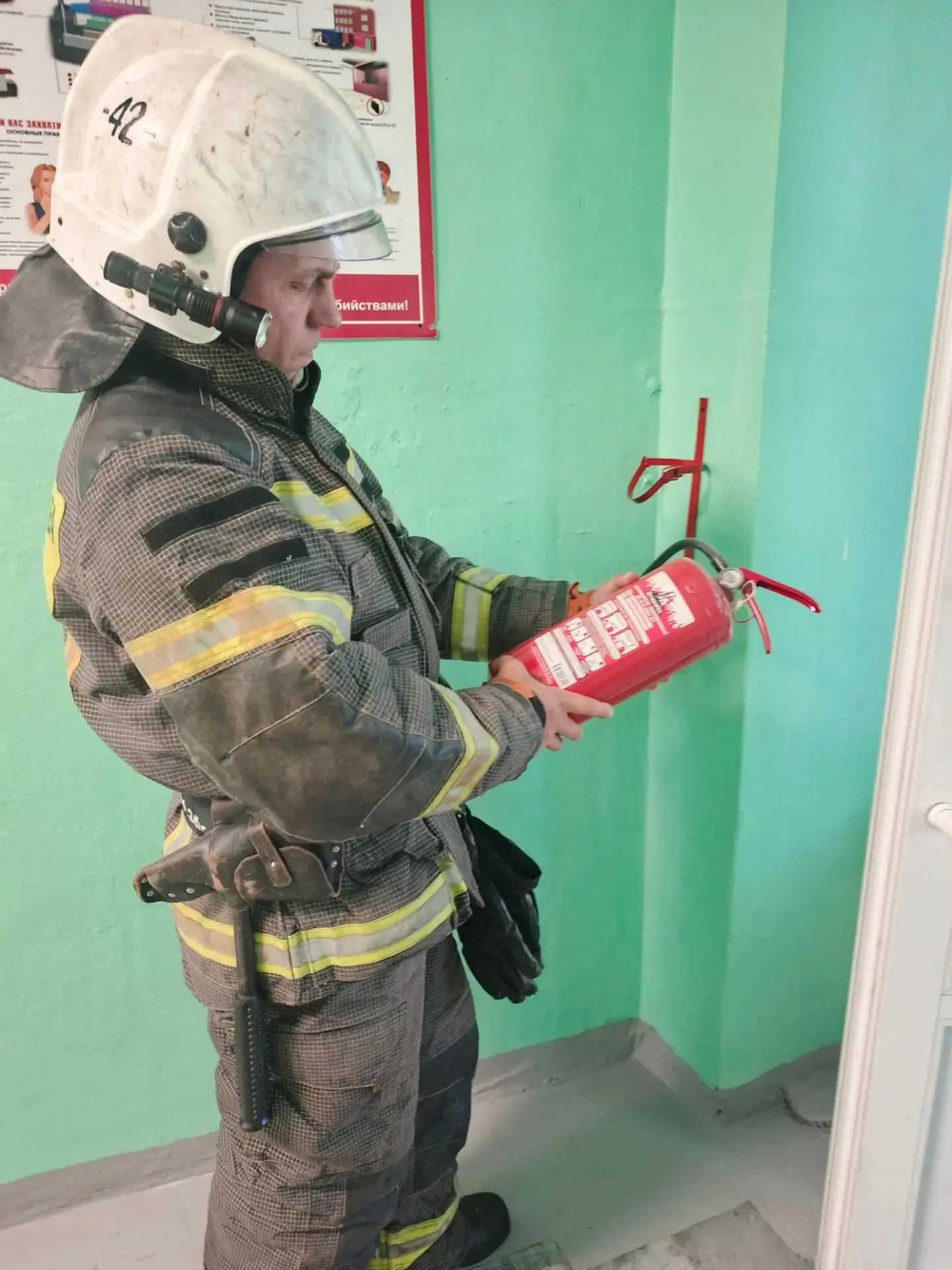 🚒 24 августа в преддверии начала учебного года дежурный караул ПЧ-42 по охране г. Суоя...