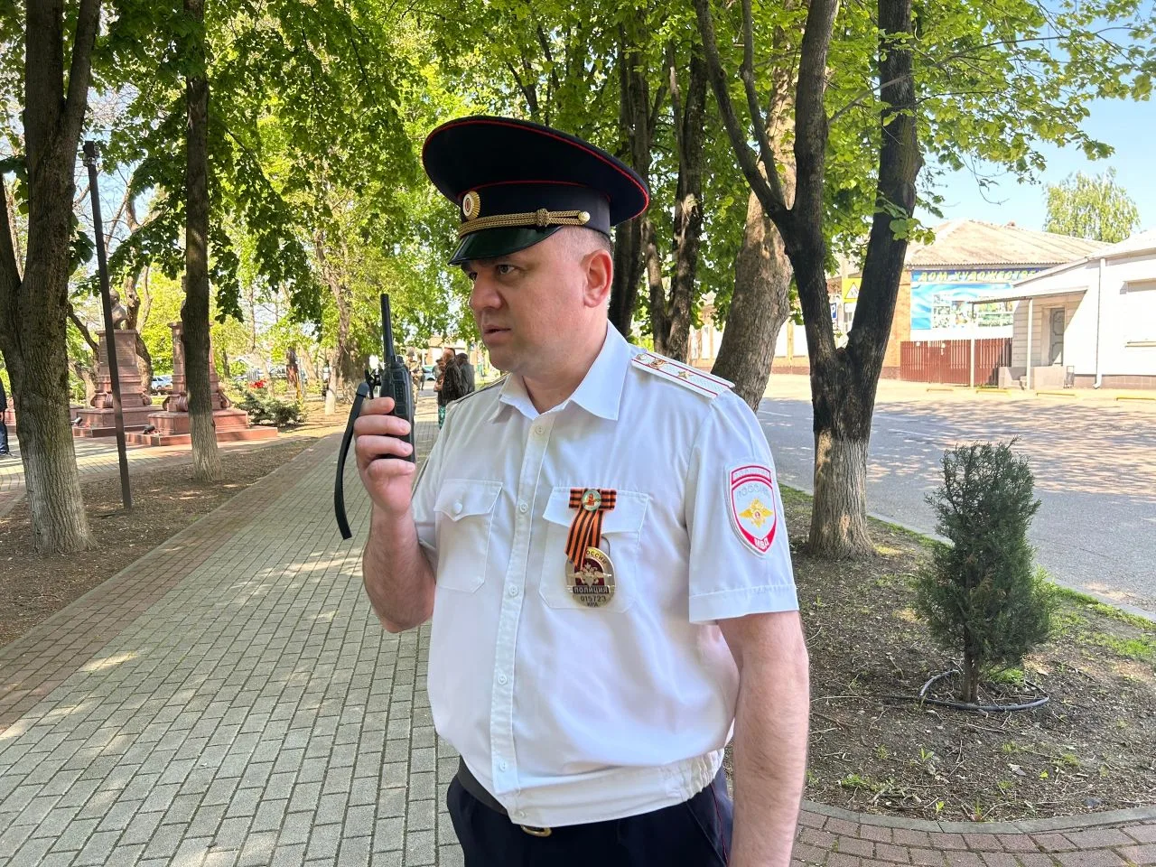 Полицейские обеспечили охрану общественного порядка во время празднования Дня Победы в Кореновском р