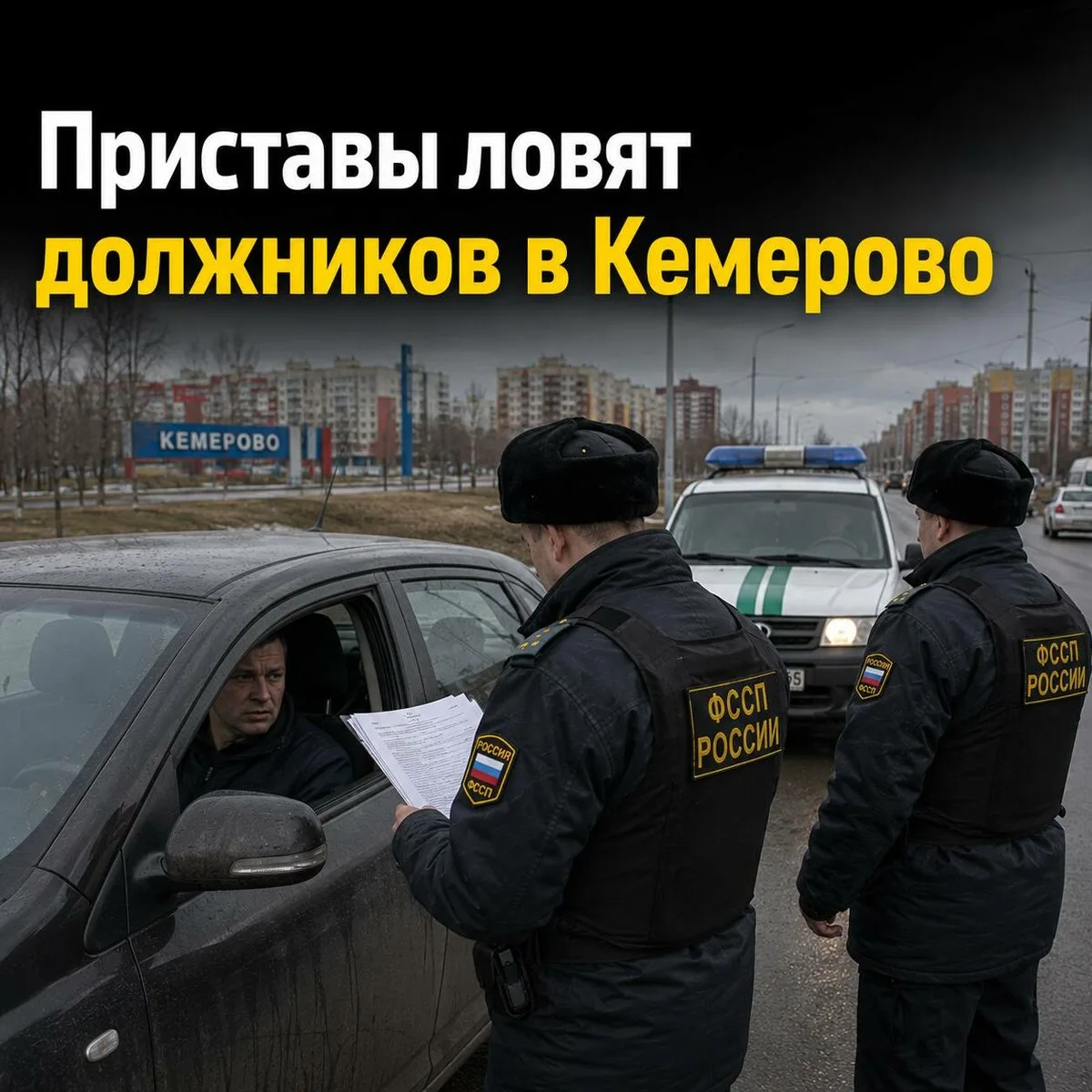 Приставы проводят рейд по должникам Кемеровской области
