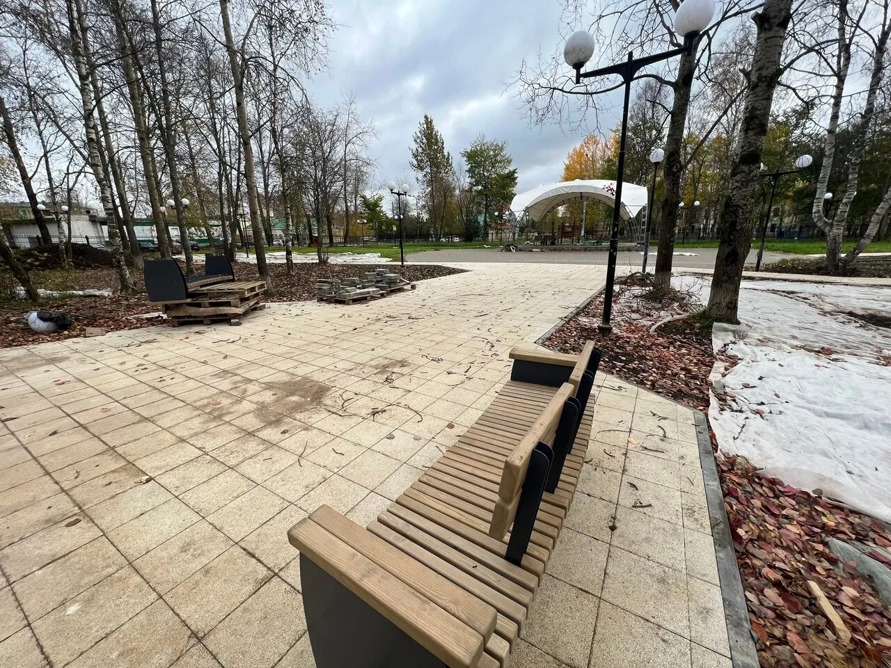 Как продвигается благоустройство городского парка культуры и отдыха.