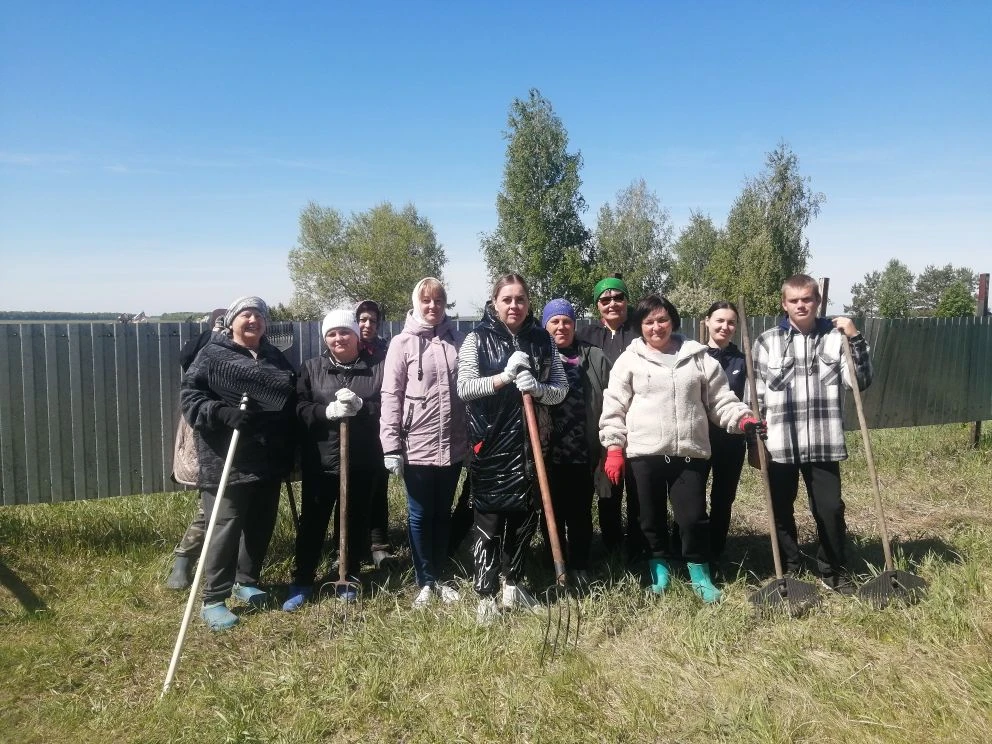 ‼️ 15 мая прошла уборка территории кладбища в с. Колыбелька.