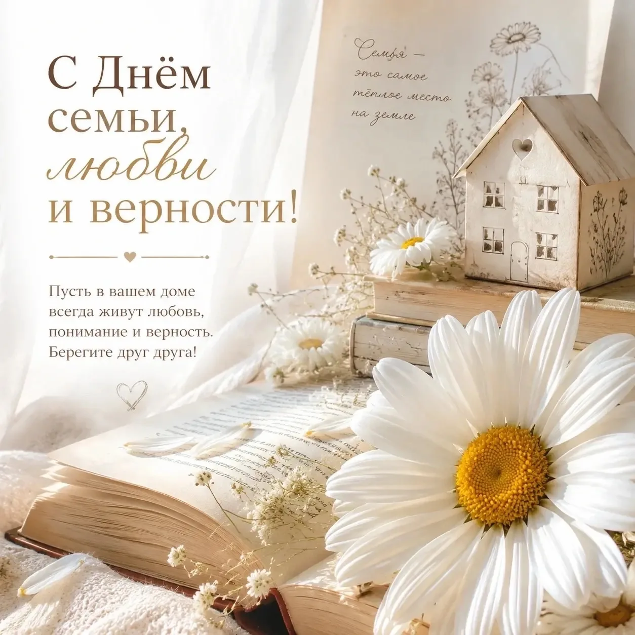 🌼 С Днём семьи, любви и верности!