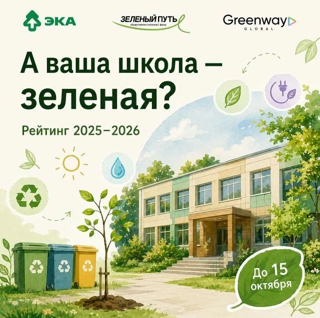 🏣🌿 А ваша школа - “зеленая”?