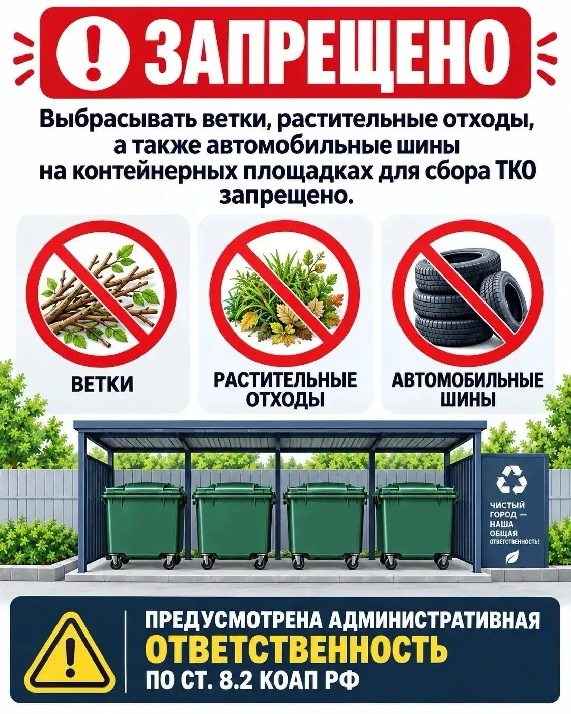 🧹 Чисто не там, где убирают, а там, где не мусорят