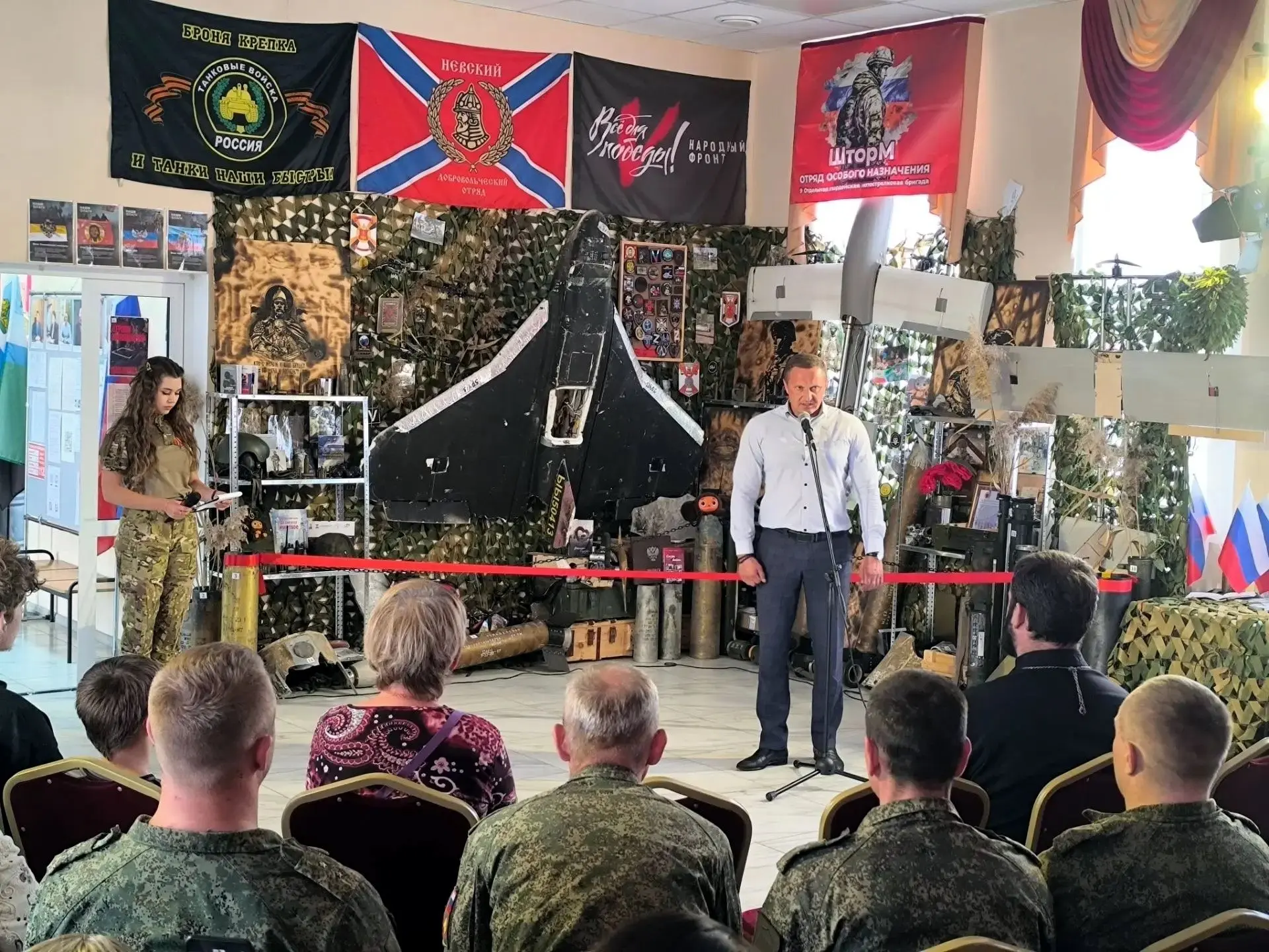 ✨В Петропавловском сельском клубе состоялось открытие креативного пространства патриоти...