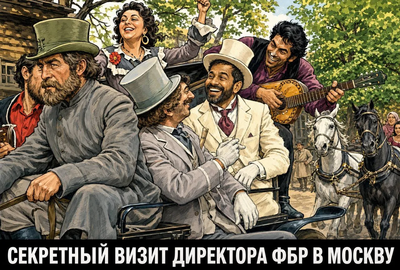 Вот такую иллюстрацию к секретному визиту Кэш Пателя нарисовала мне нейросеть. Встречат...