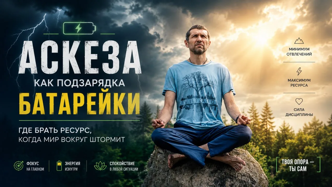 ЗАПИСЬ СЕМИНАРА «Аскеза как подзарядка батарейки: где брать ресурс, когда мир вокруг шт...