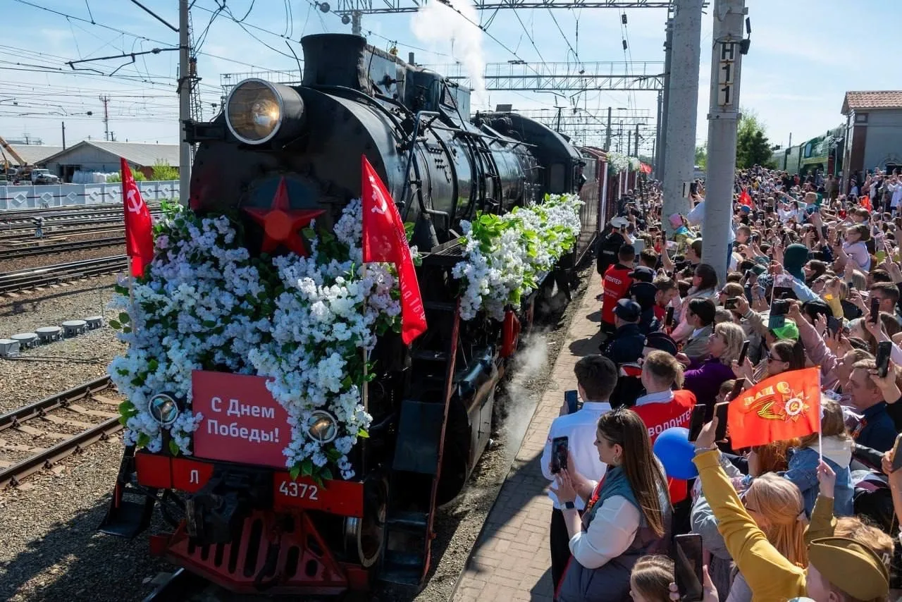🚂 «Поезд Победы» снова приедет в Курган!    Ретропоезд на паровой тяге прибудет в наш город 7 мая в 